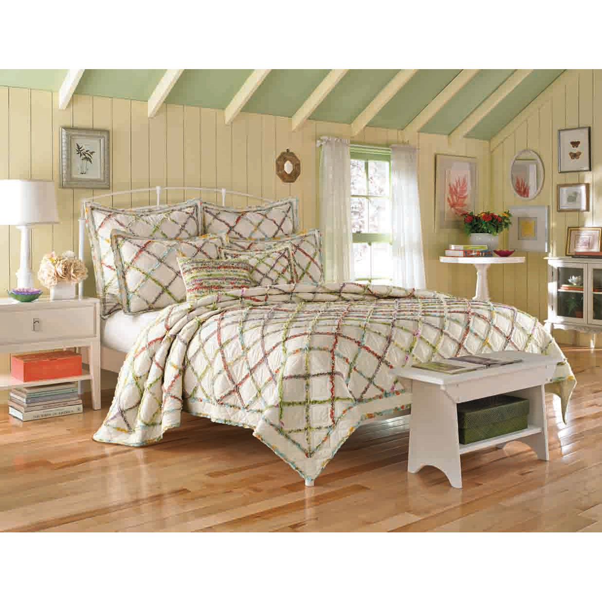 Laura Ashley Home Ruffled Garden Reversible Quilt & Reviews Wayfair