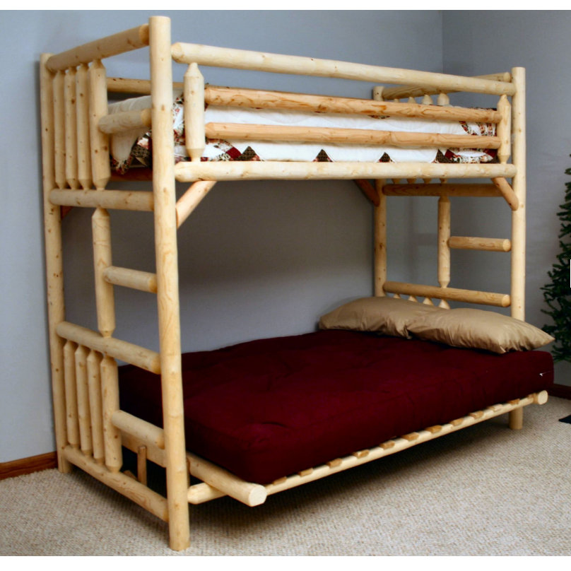 Lakeland Mills Twin Over Futon Bunk Bed Wayfair