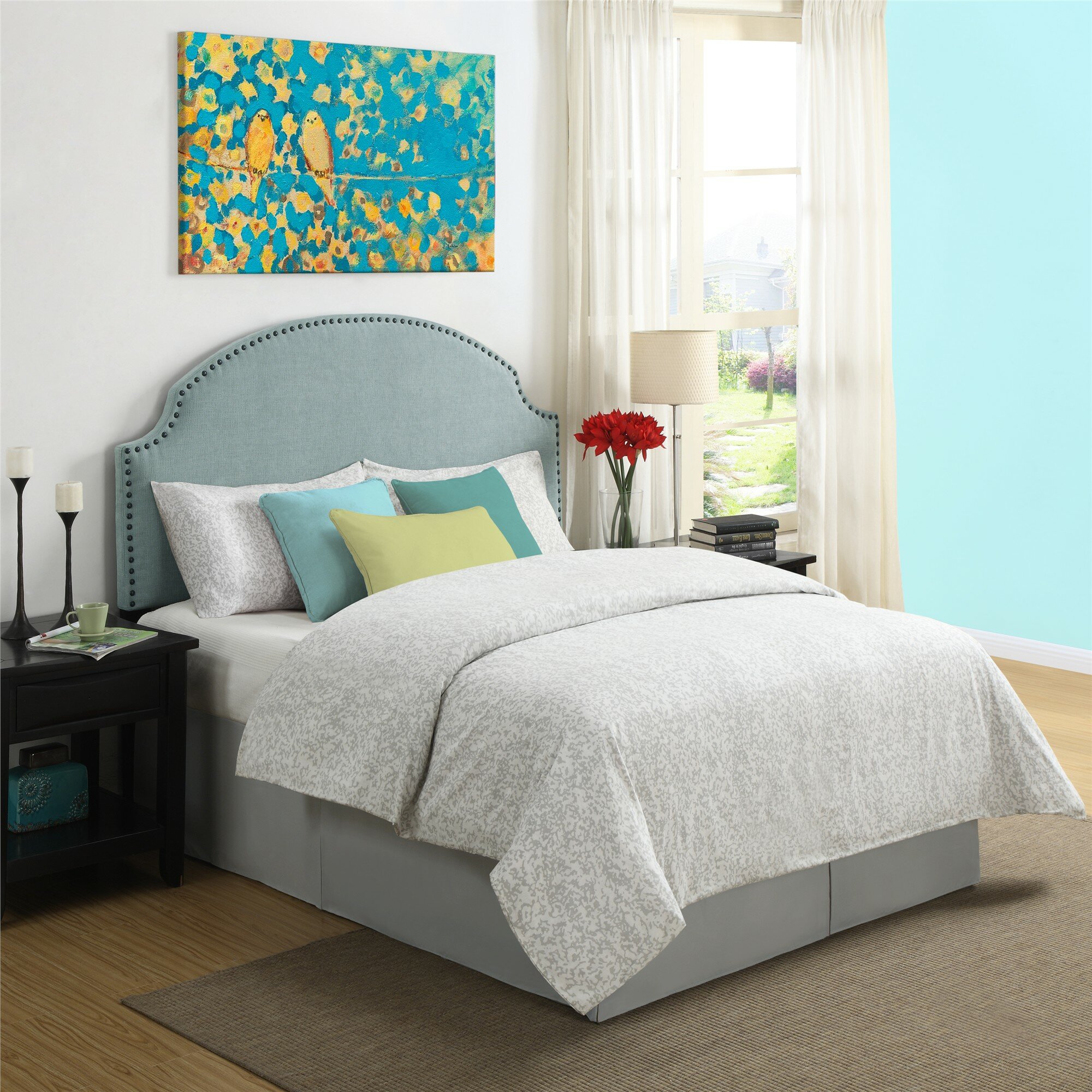 Dorel Living Skylar Queen Upholstered Headboard & Reviews ...