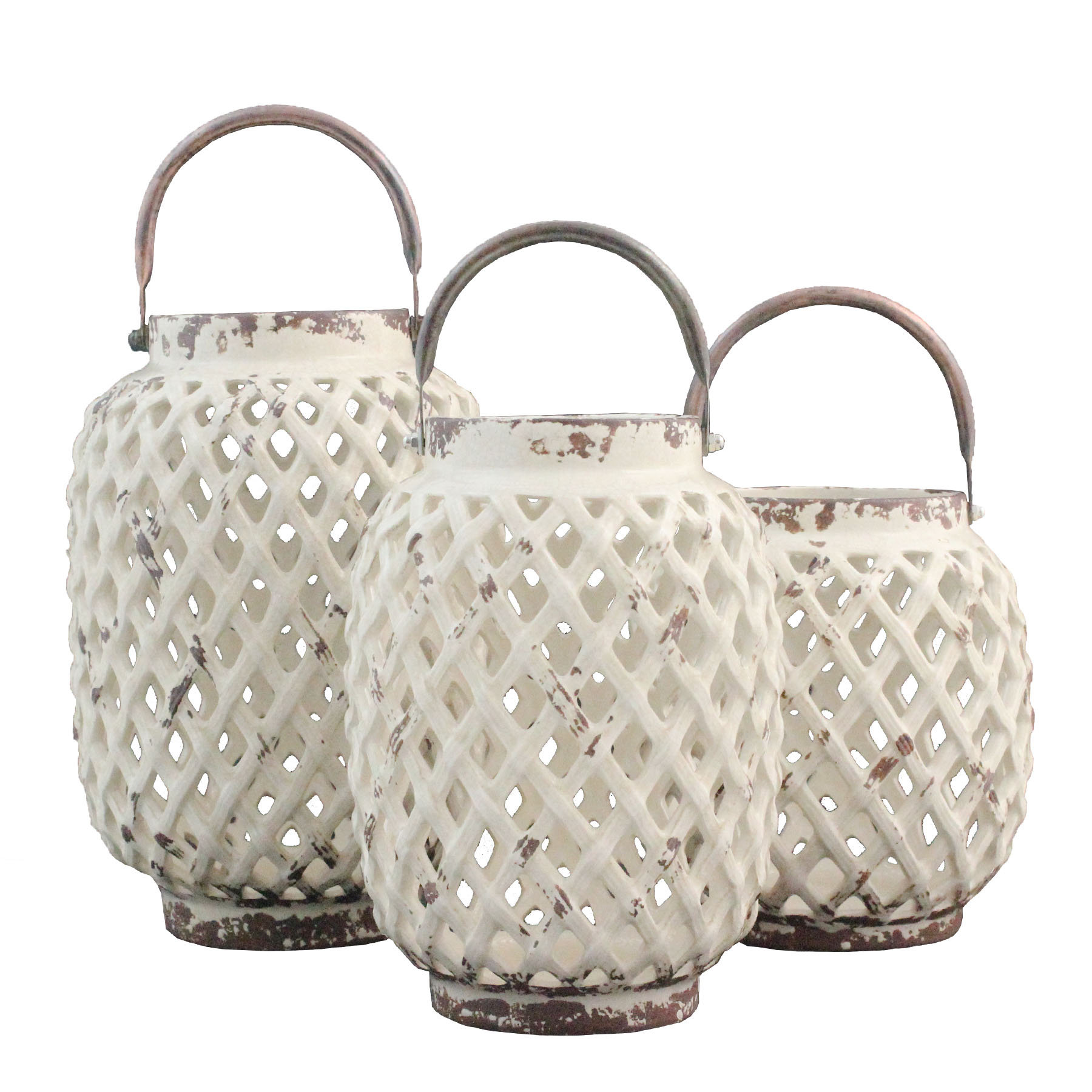 Selectives 3 Piece Ceramic Lantern Set & Reviews Wayfair