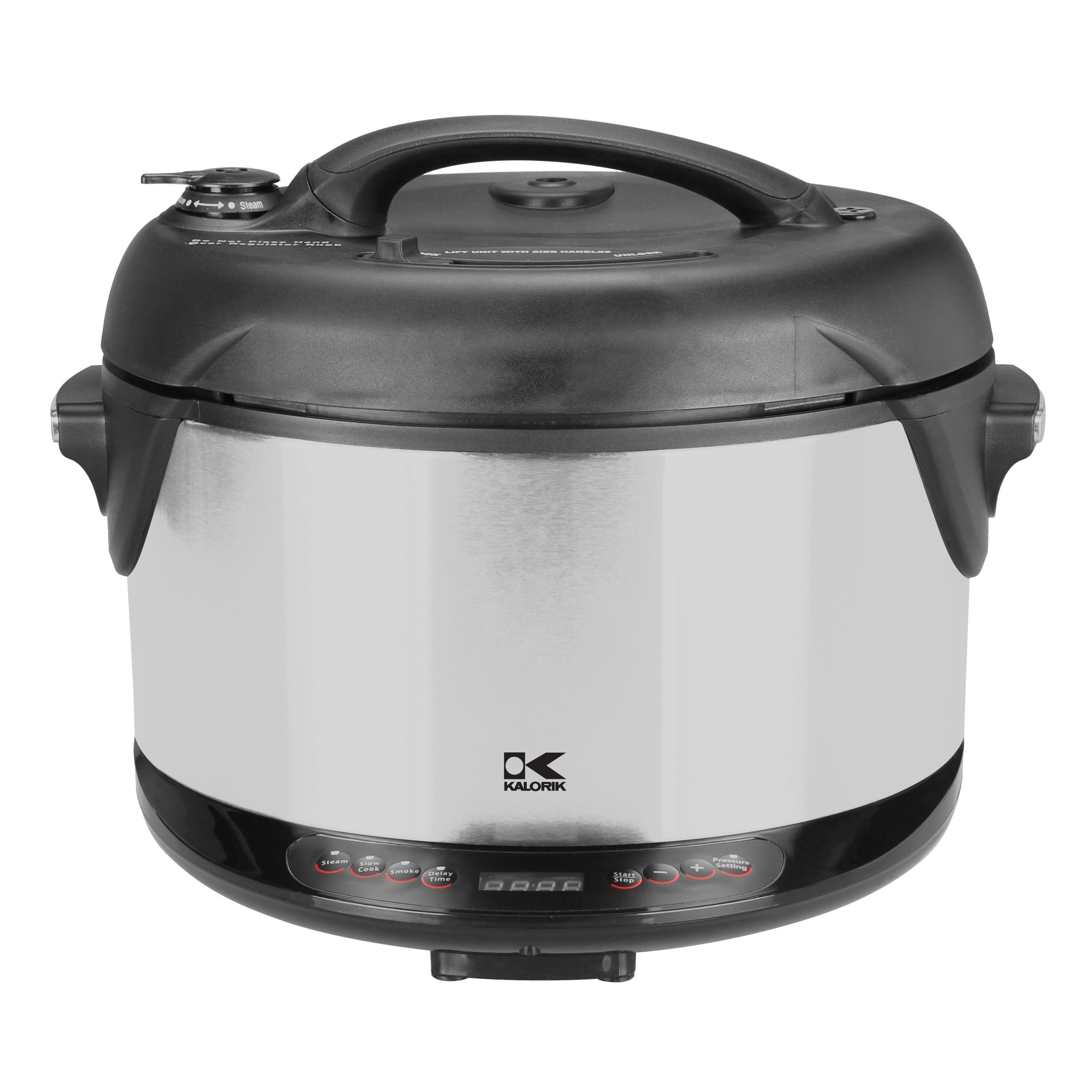 Kalorik 6.5-Quart Black and Stainless Steel Indoor Electric Pressure