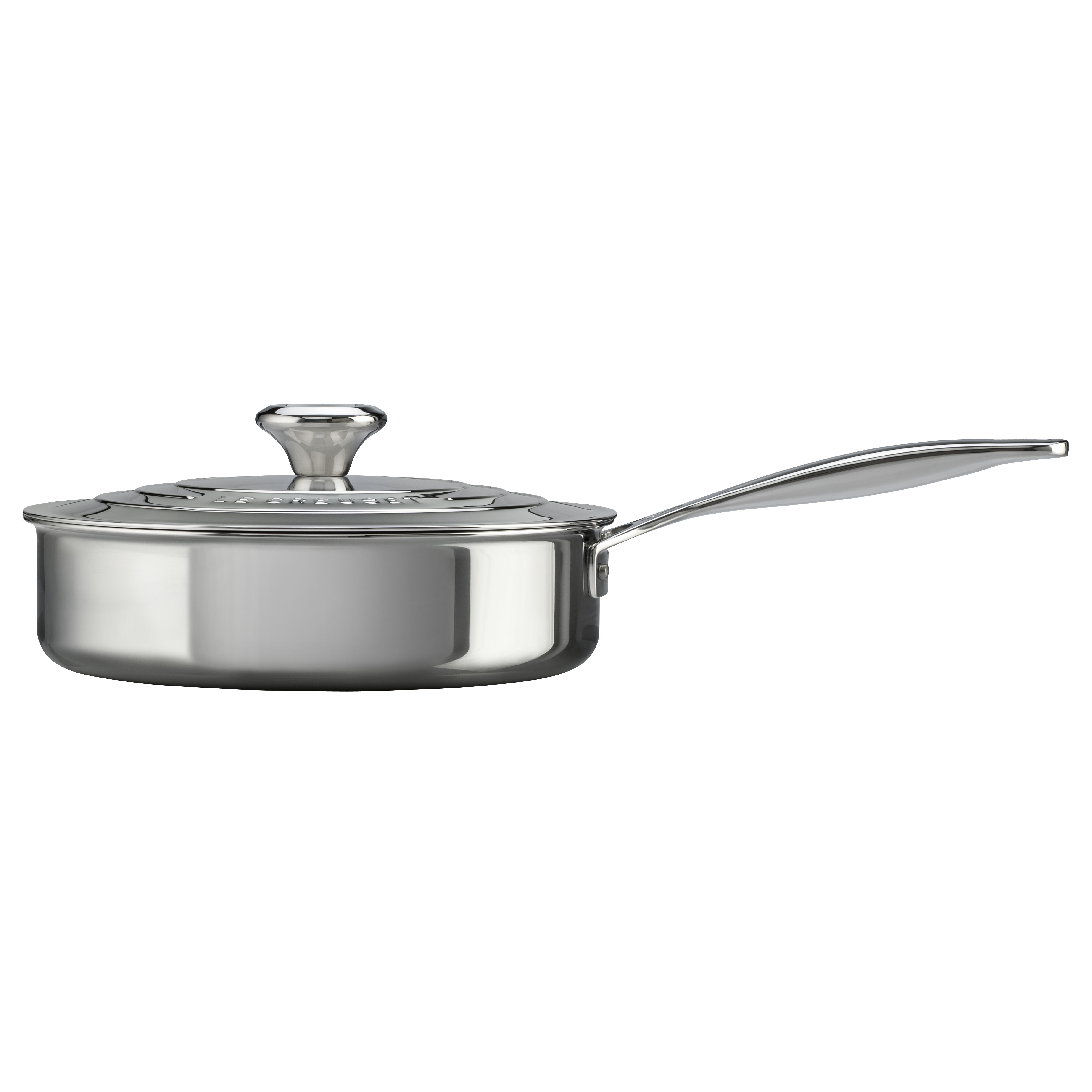 Le Creuset Stainless Steel Saute Pan with Lid & Reviews Wayfair