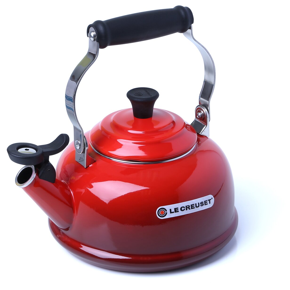 Le Creuset Enamel On Steel 1.8qt. Classic Whistling Tea Kettle