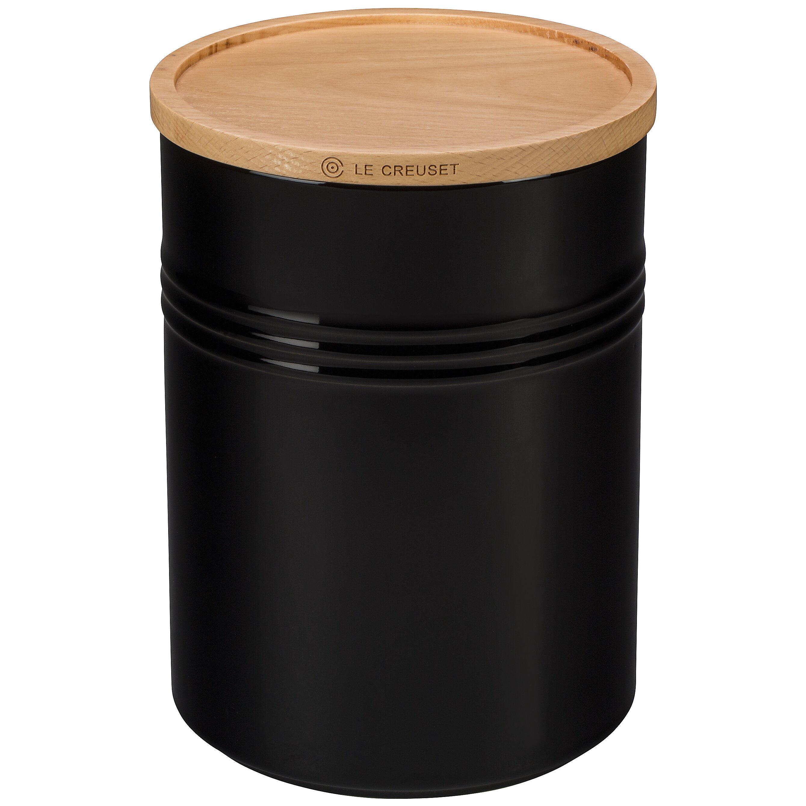 Le Creuset 22 Oz Canister With Wood Lid Reviews Wayfair   22 Oz. Canister With Wood Lid PG1516 10 