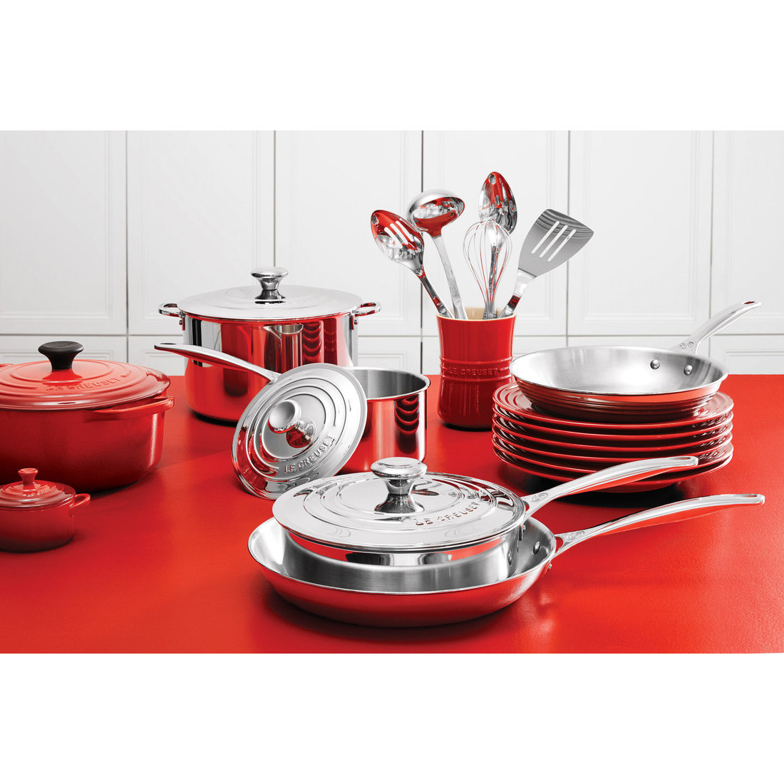 Le Creuset Stainless Steel Saute Pan with Lid & Reviews Wayfair