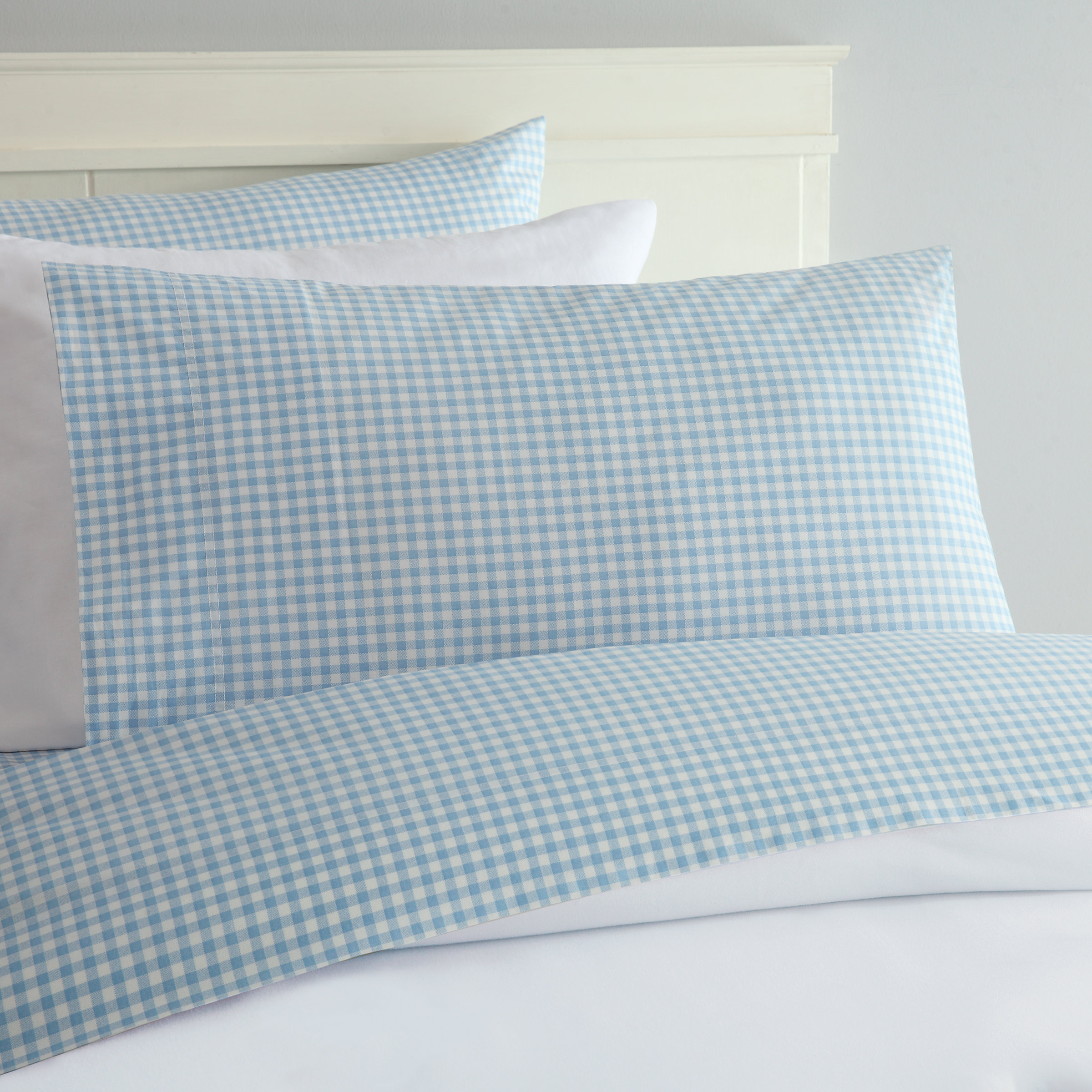 Mary Jane's Home Gingham Printed Cotton Sheet Set & Reviews Wayfair