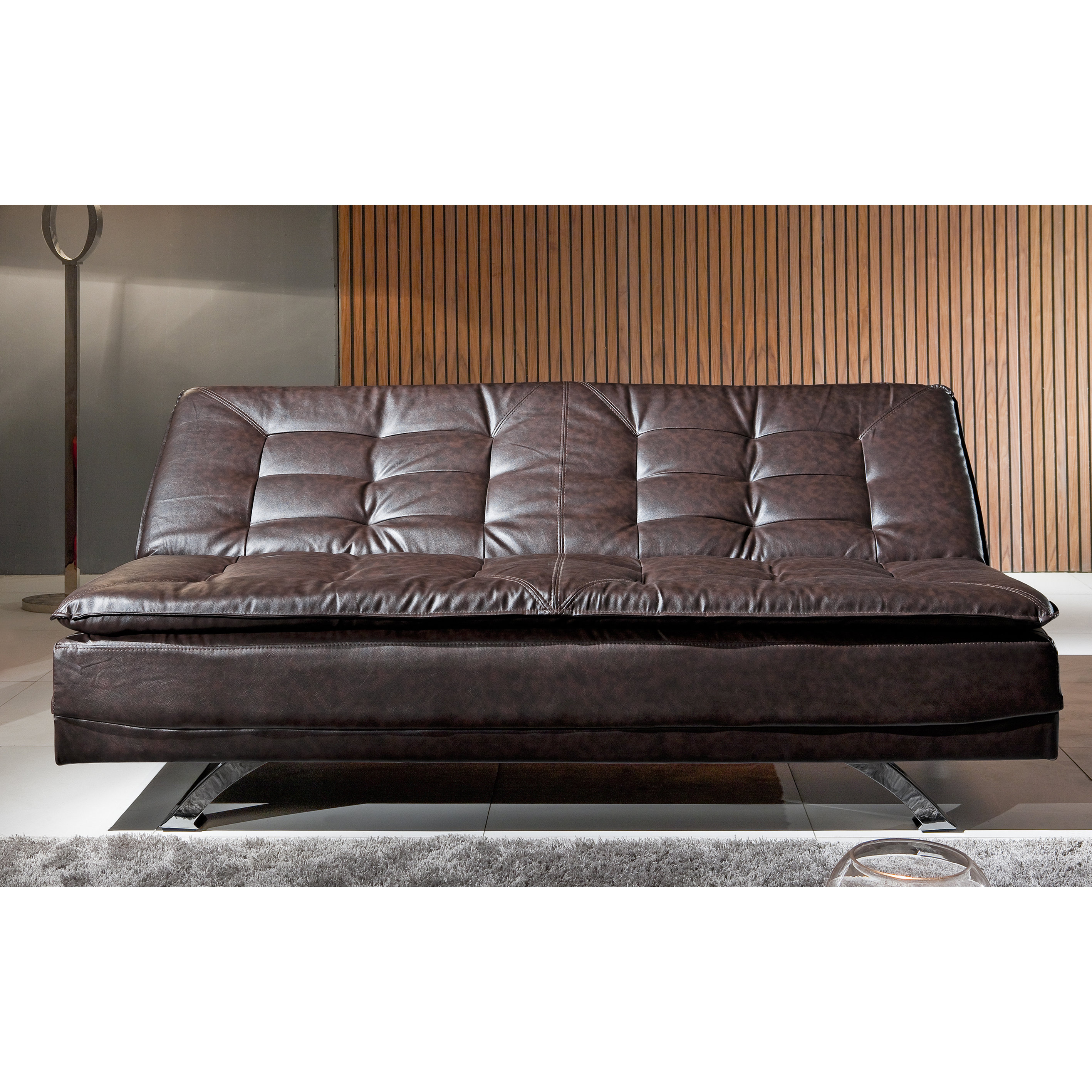 Borealis Faux Leather Sleeper Sofa Wayfair