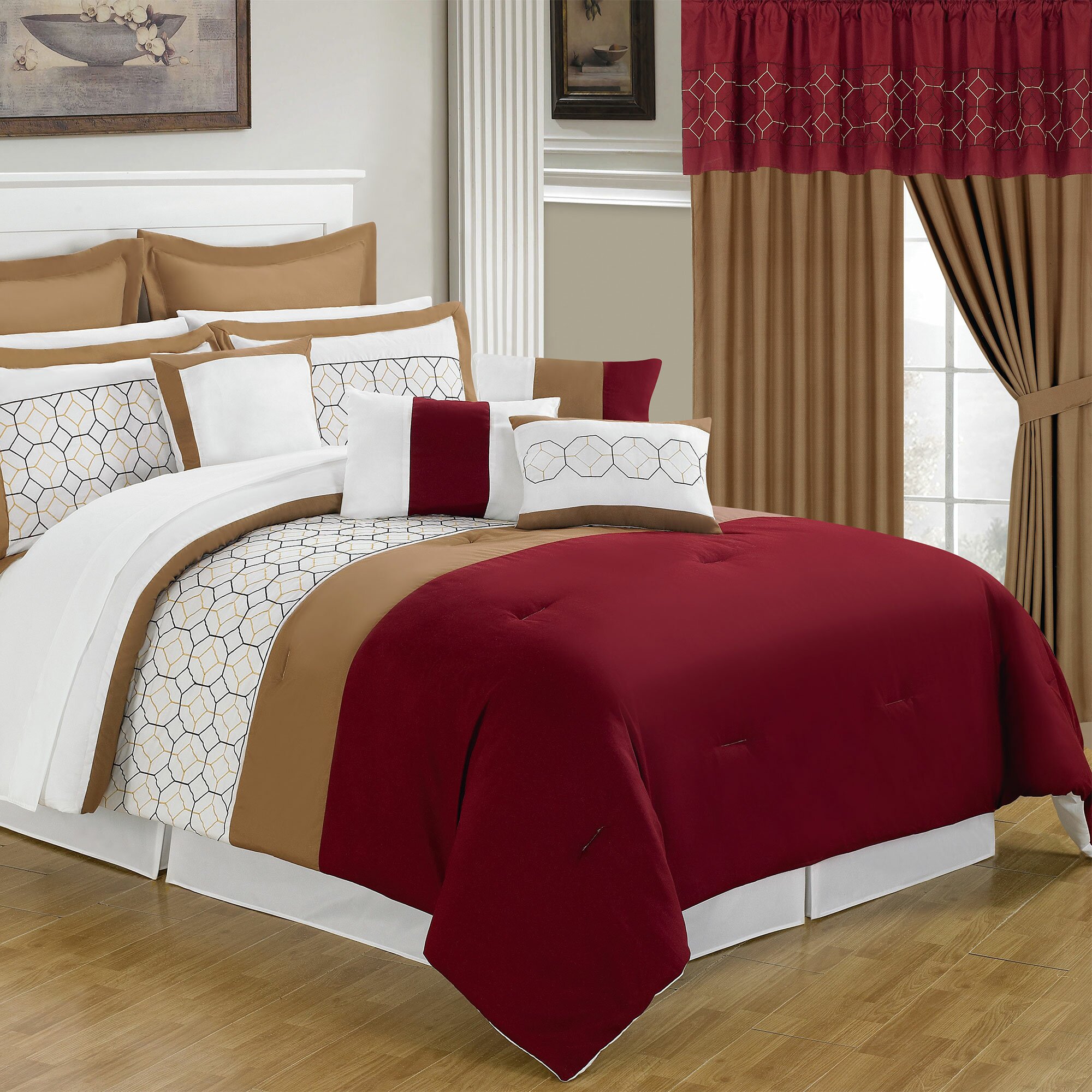 Lavish Home Sarah 24 Piece Bed-In-A-Bag Set & Reviews ...