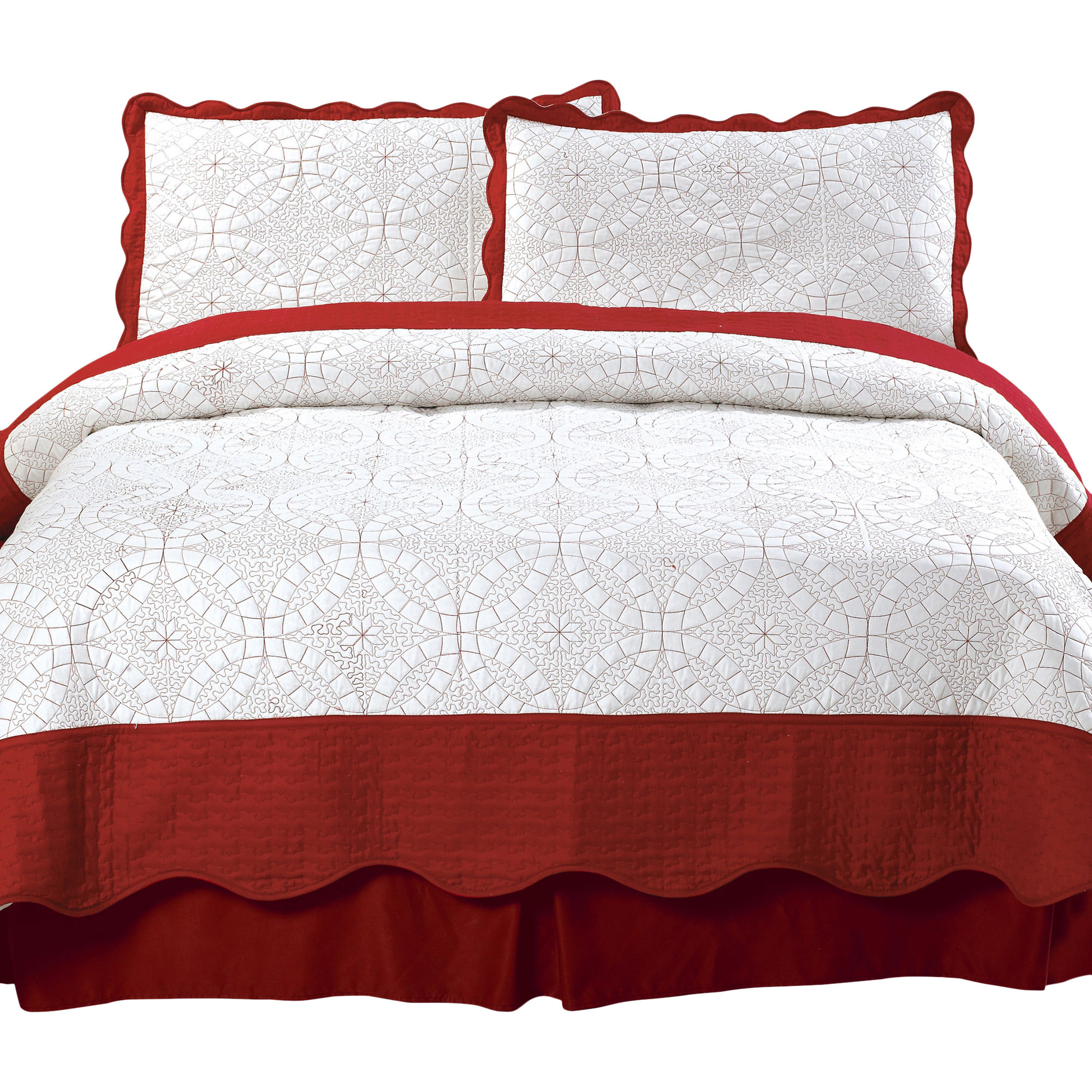Lavish Home Lydia Embroidered Quilt Set & Reviews Wayfair