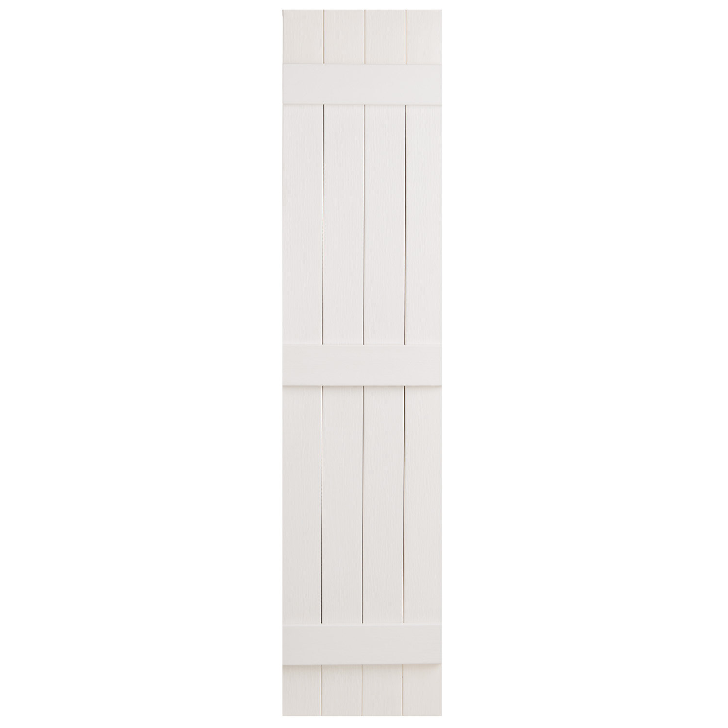 Alpha Shutters Exterior Vinyl 4 Board N Batten Closed Shutter & Reviews