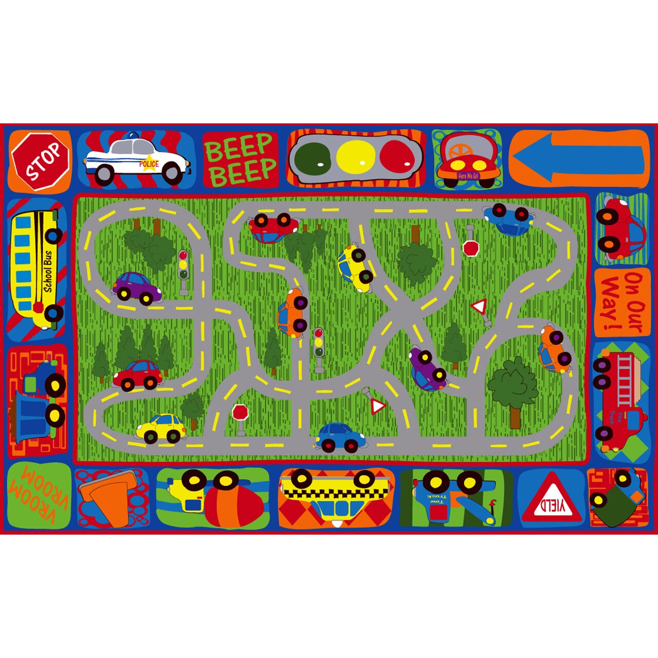 Kid Carpet Driving Road Area Rug & Reviews | Wayfair