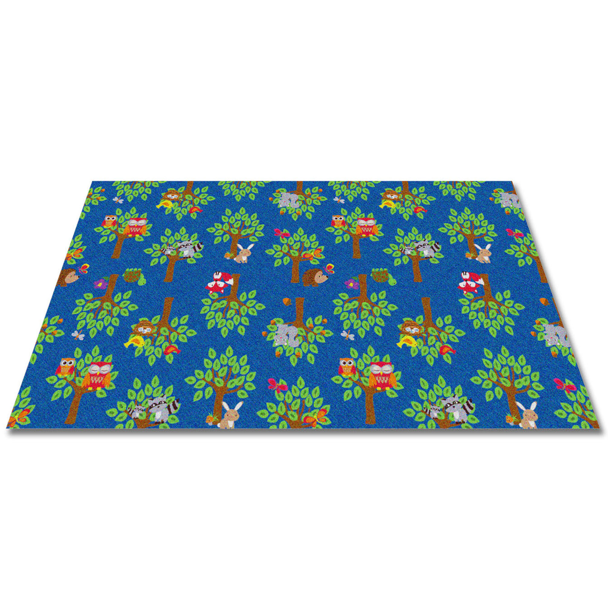 Kid Carpet Woodland Wonders Animal Blue/Green Area Rug Wayfair