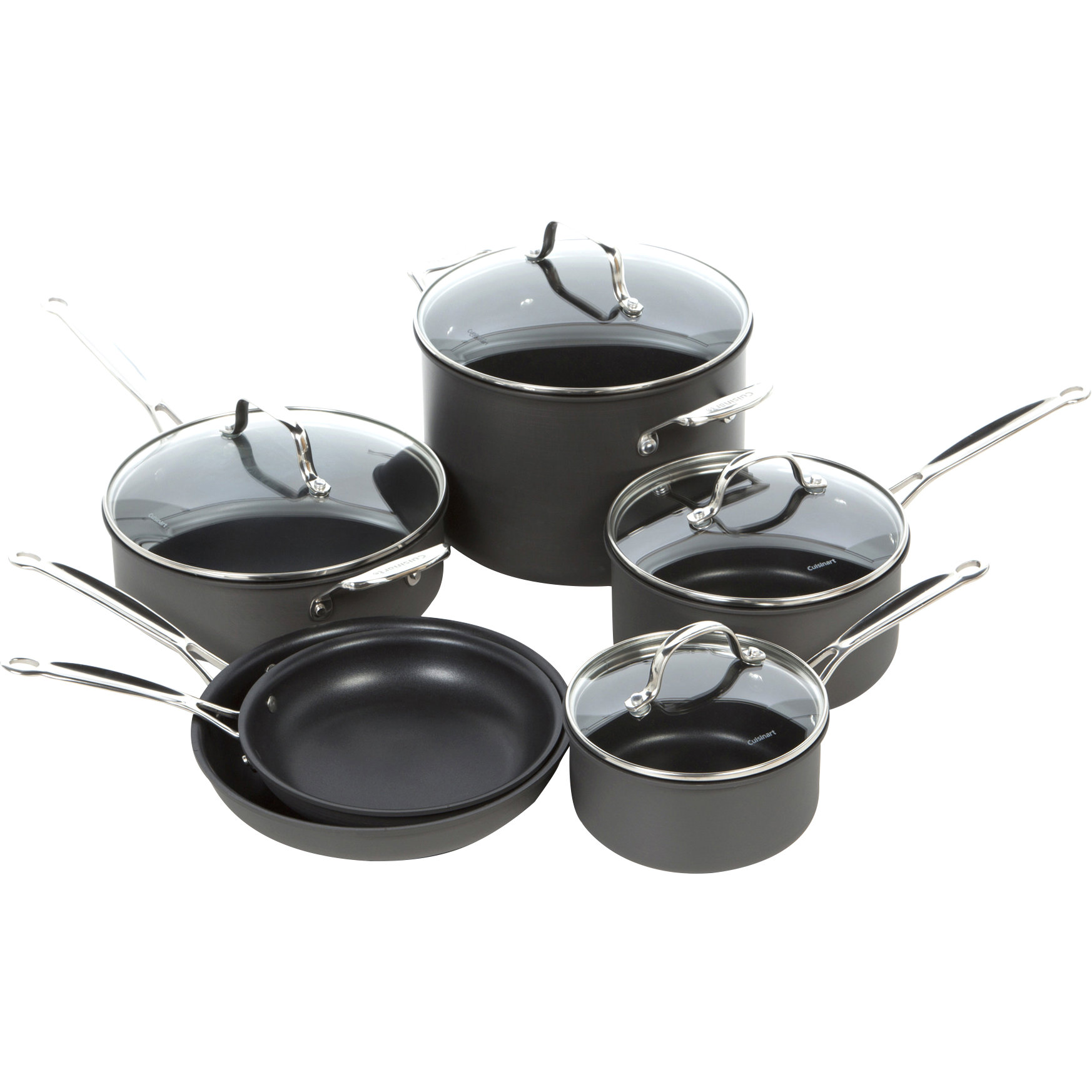 Cuisinart Chefs Classic Nonstick Hard Anodized 10 Piece Cookware Set