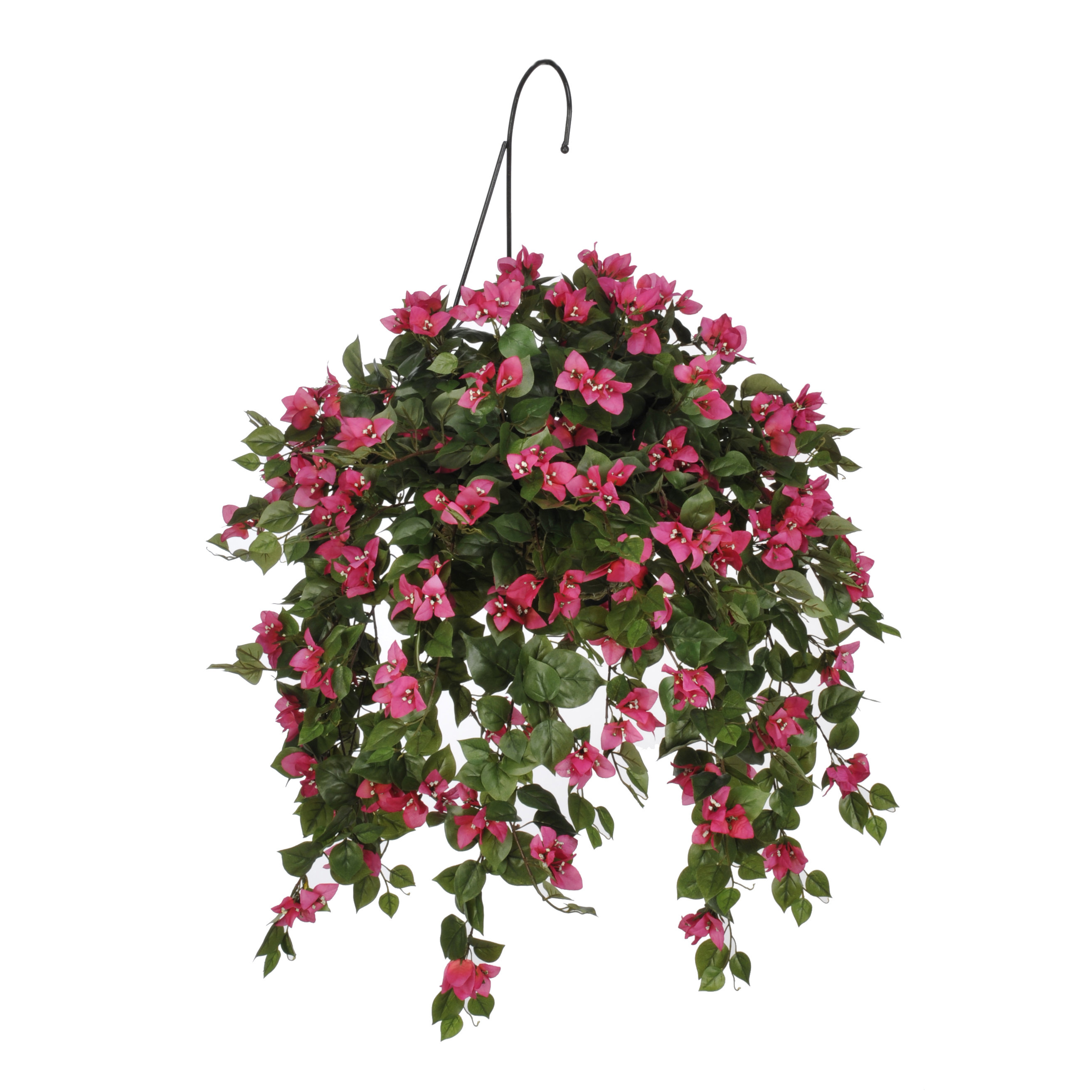 House of Silk Flowers Artificial Mini Bougainvillea Hanging Plant in