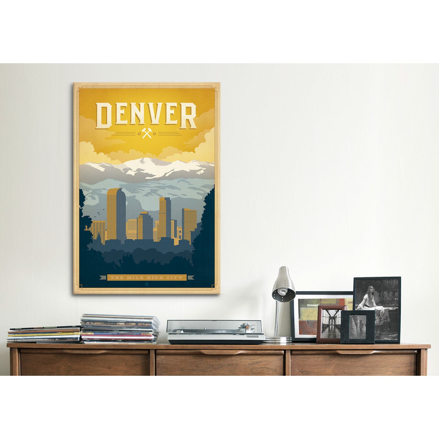 iCanvas "The Mile High City Denver, Colorado" by Anderson ...