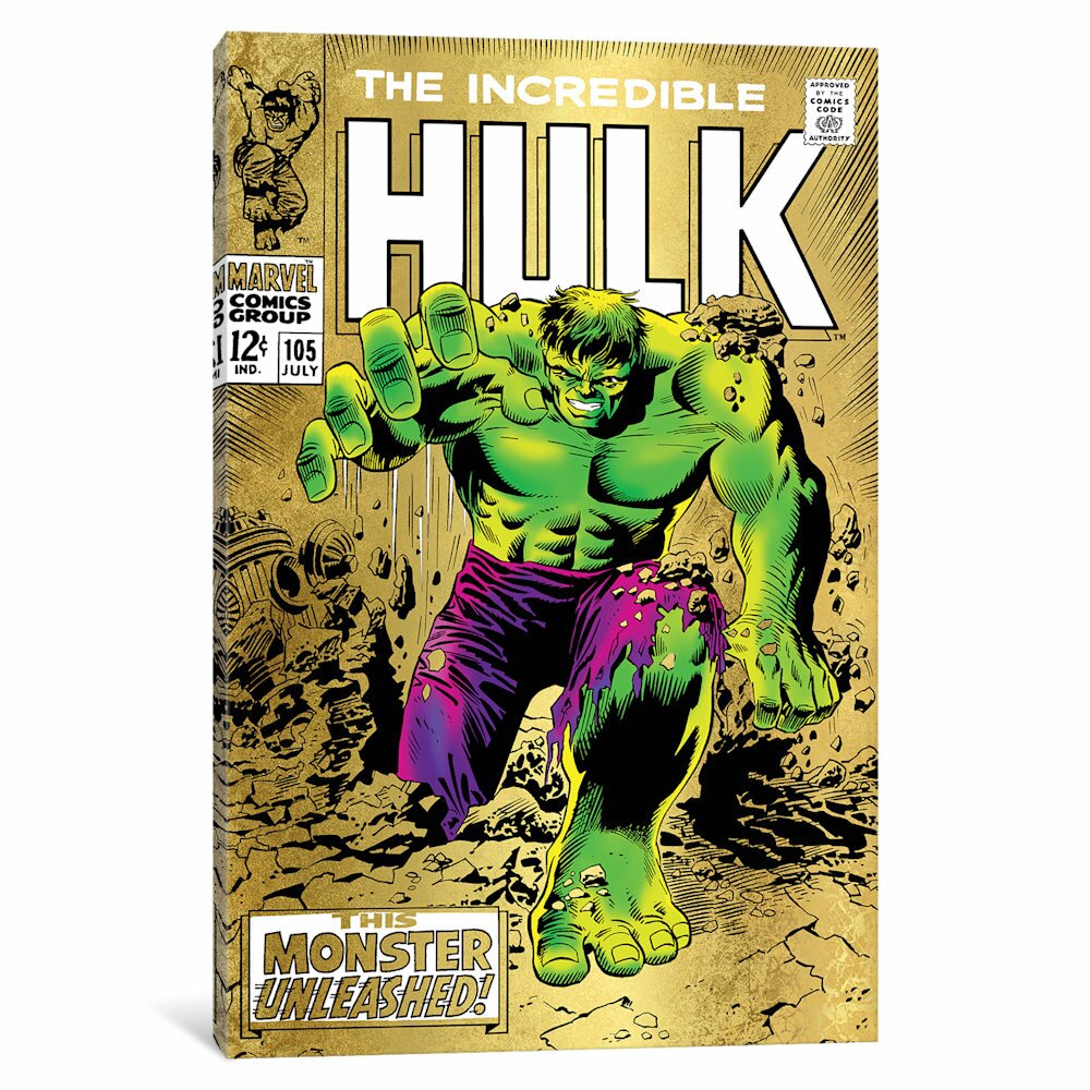 iCanvas 'Marvel Comics Retro The Incredible Hulk' by Marvel Comics ...