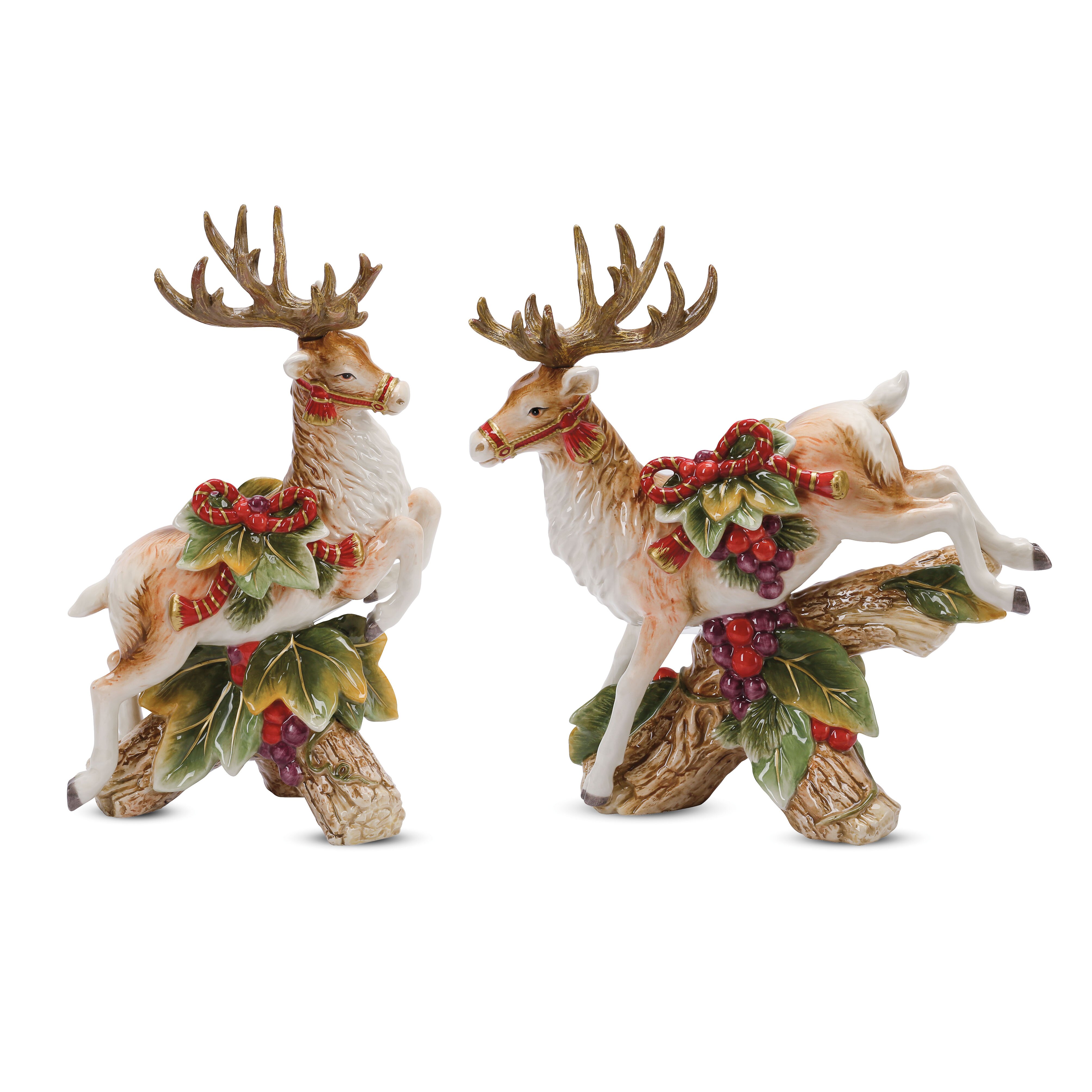 Fitz and Floyd Regal Holiday 2 Piece Candle Holder Set & Reviews | Wayfair