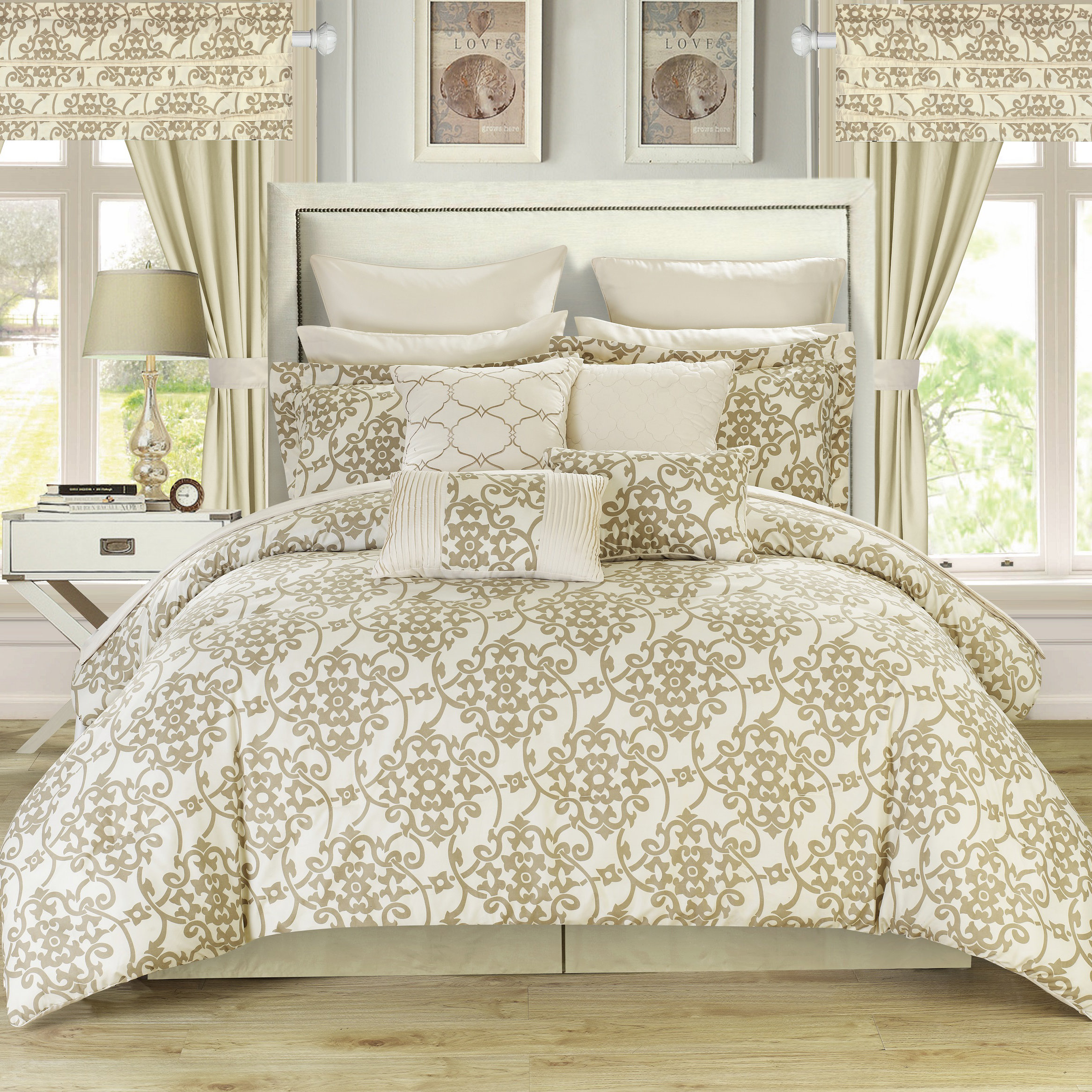 Chic Home Hailee 24 Piece Comforter Set And Reviews Wayfair