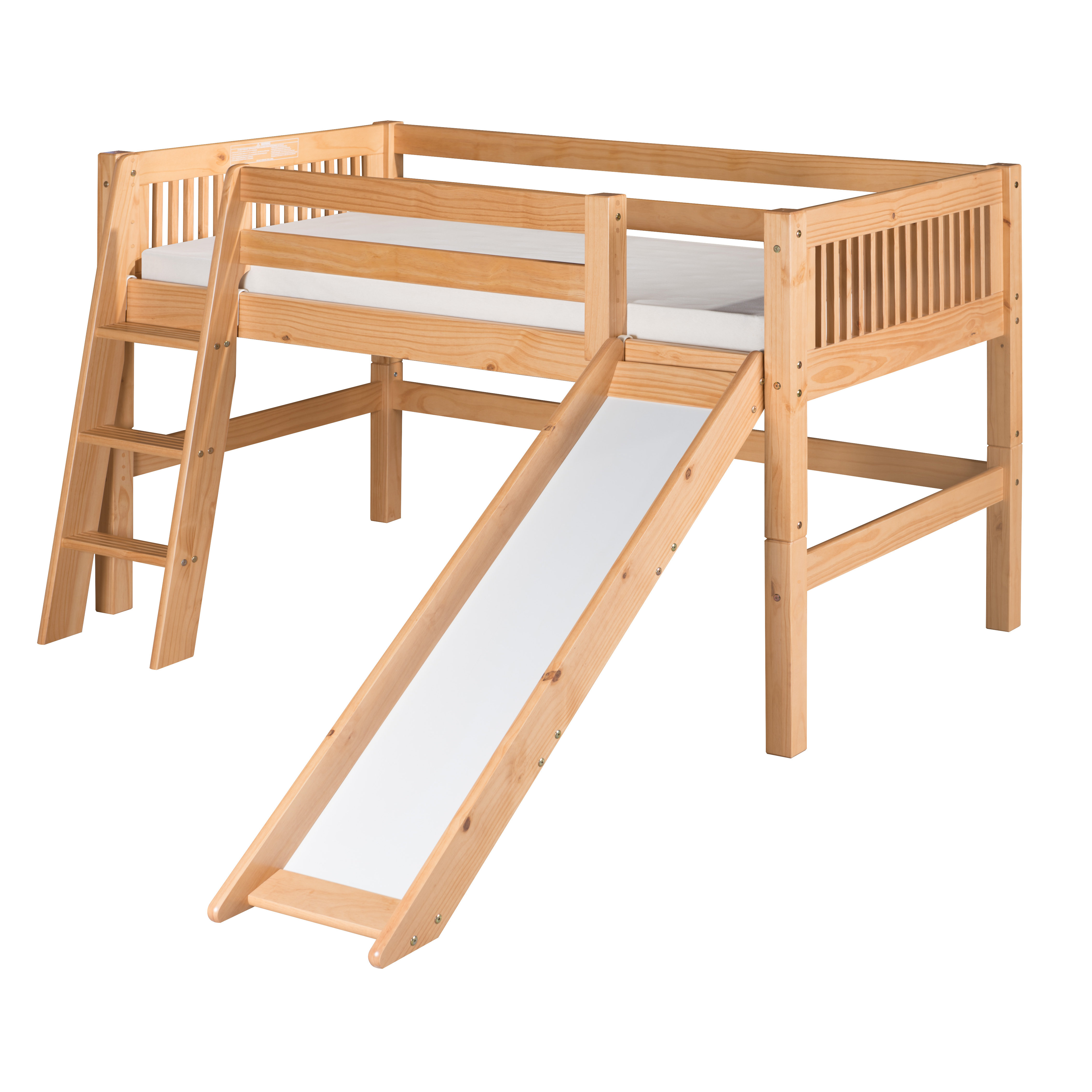 Camaflexi Twin Low Loft Bed & Reviews Wayfair