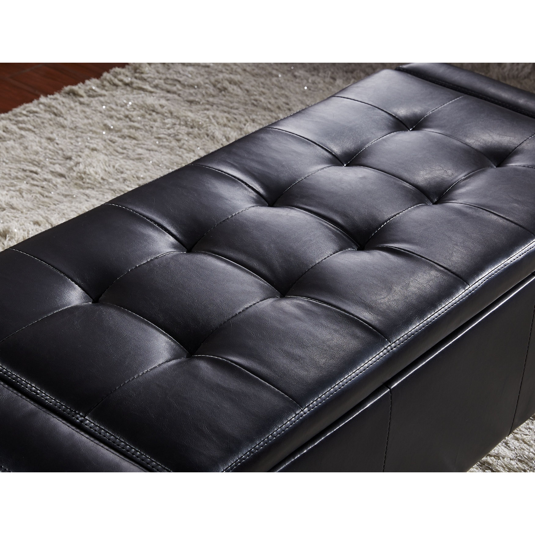 NOYA USA Contemporary Leather Storage Entryway Bench & Reviews Wayfair