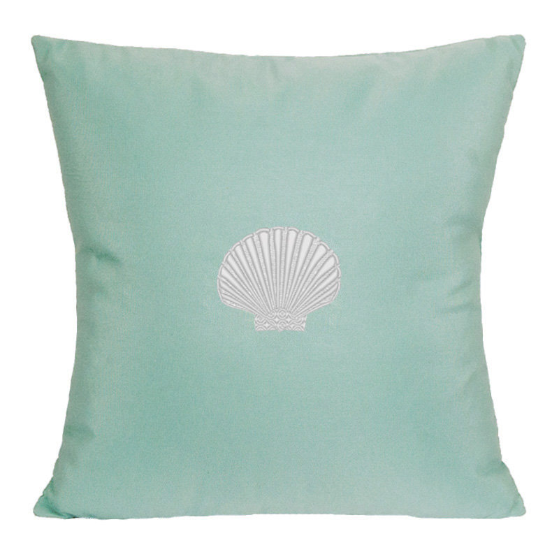 Nantucket Bound Scallop Indoor/Outdoor Sunbrella Throw Pillow & Reviews