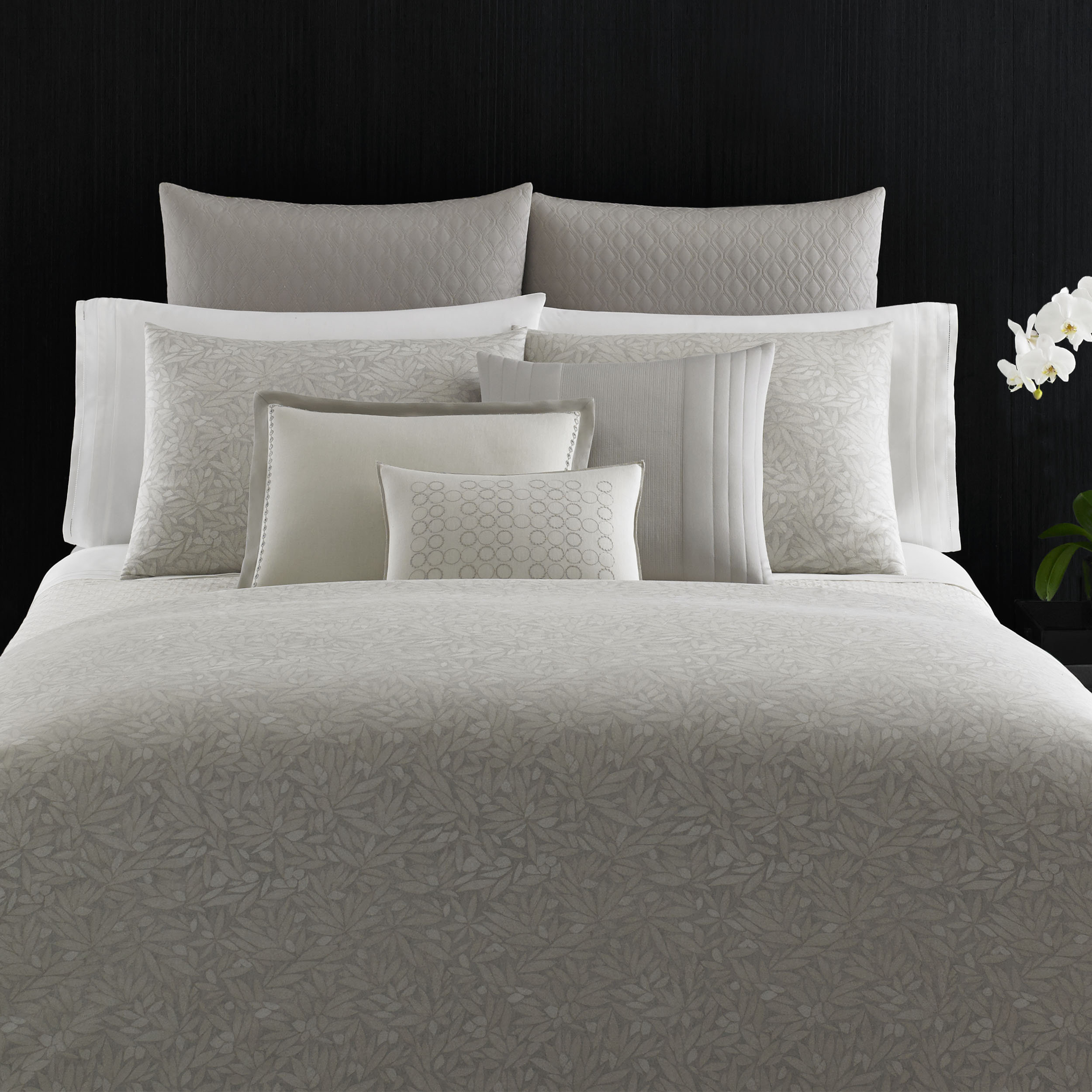 Vera Wang Bamboo Rayon Leaves Duvet Cover & Reviews Wayfair