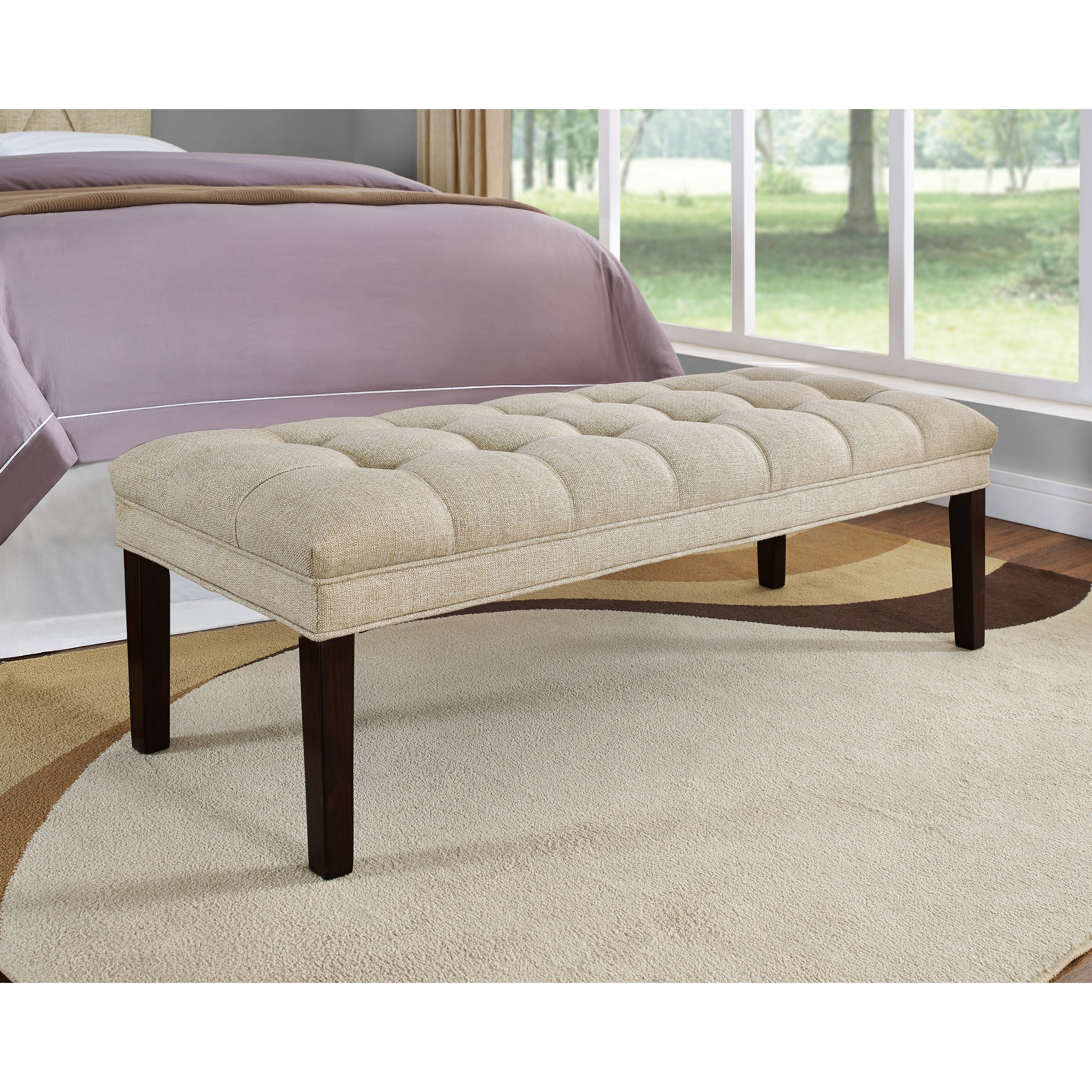 PRI Upholstered Tufted Bedroom Bench & Reviews  Wayfair