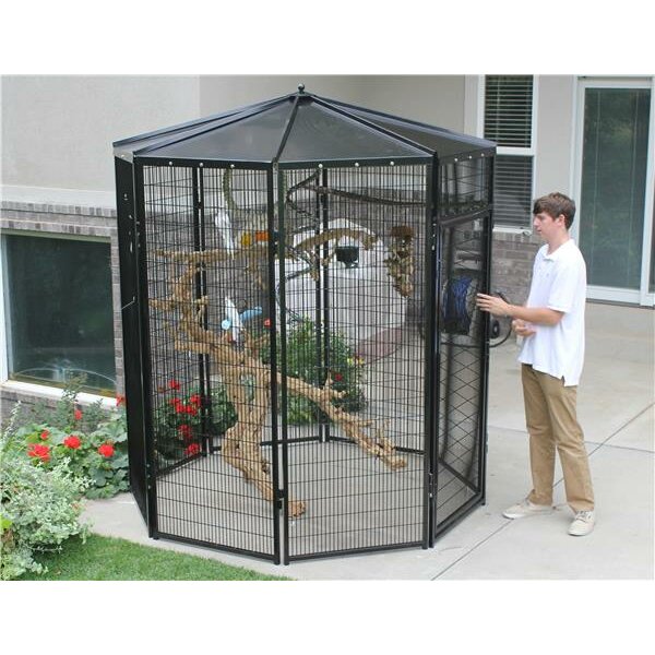 K9 Kennel 8 Sided Bird Aviary | Wayfair