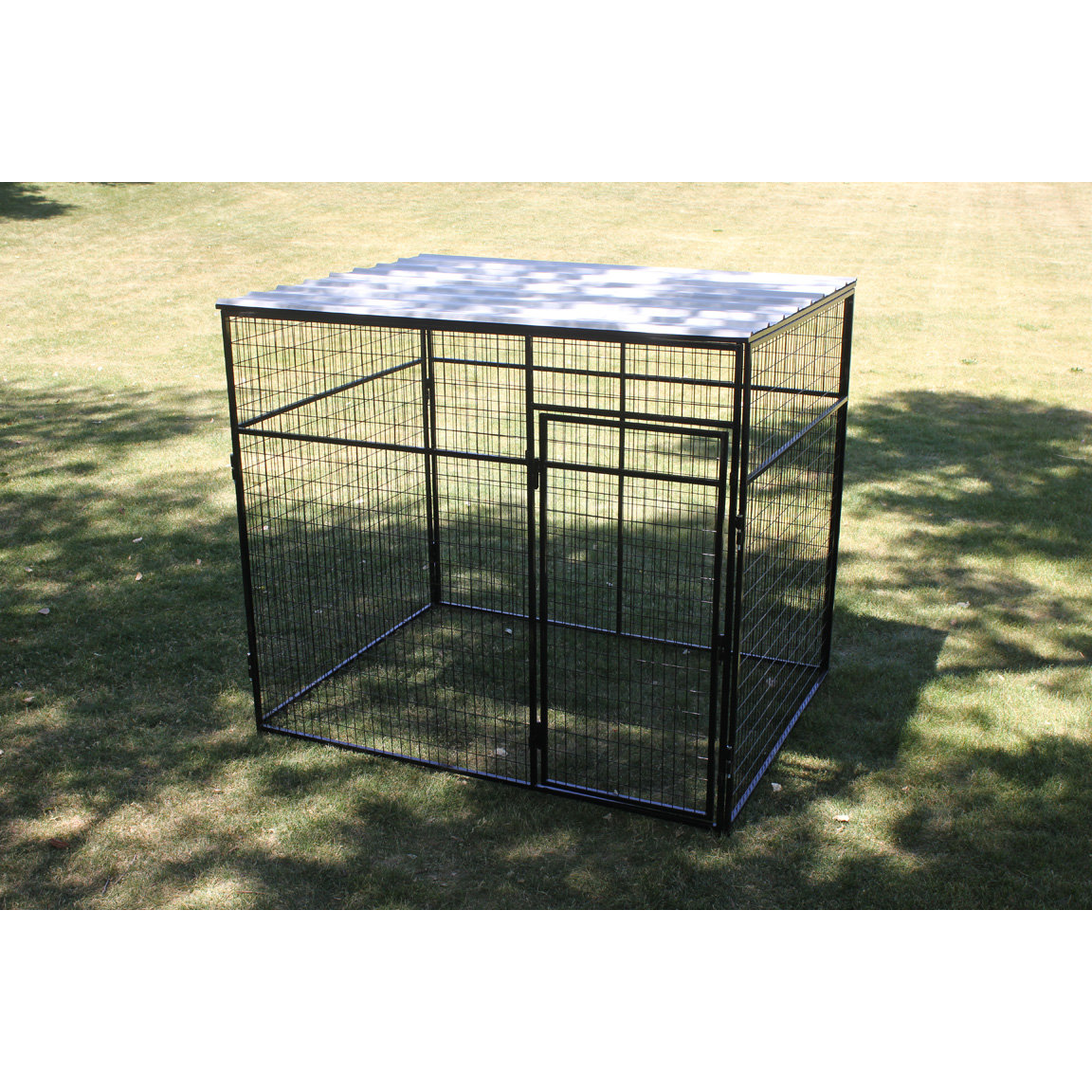 K9 Kennel Basic Corrugated Yard Kennel Metal Top & Reviews Wayfair