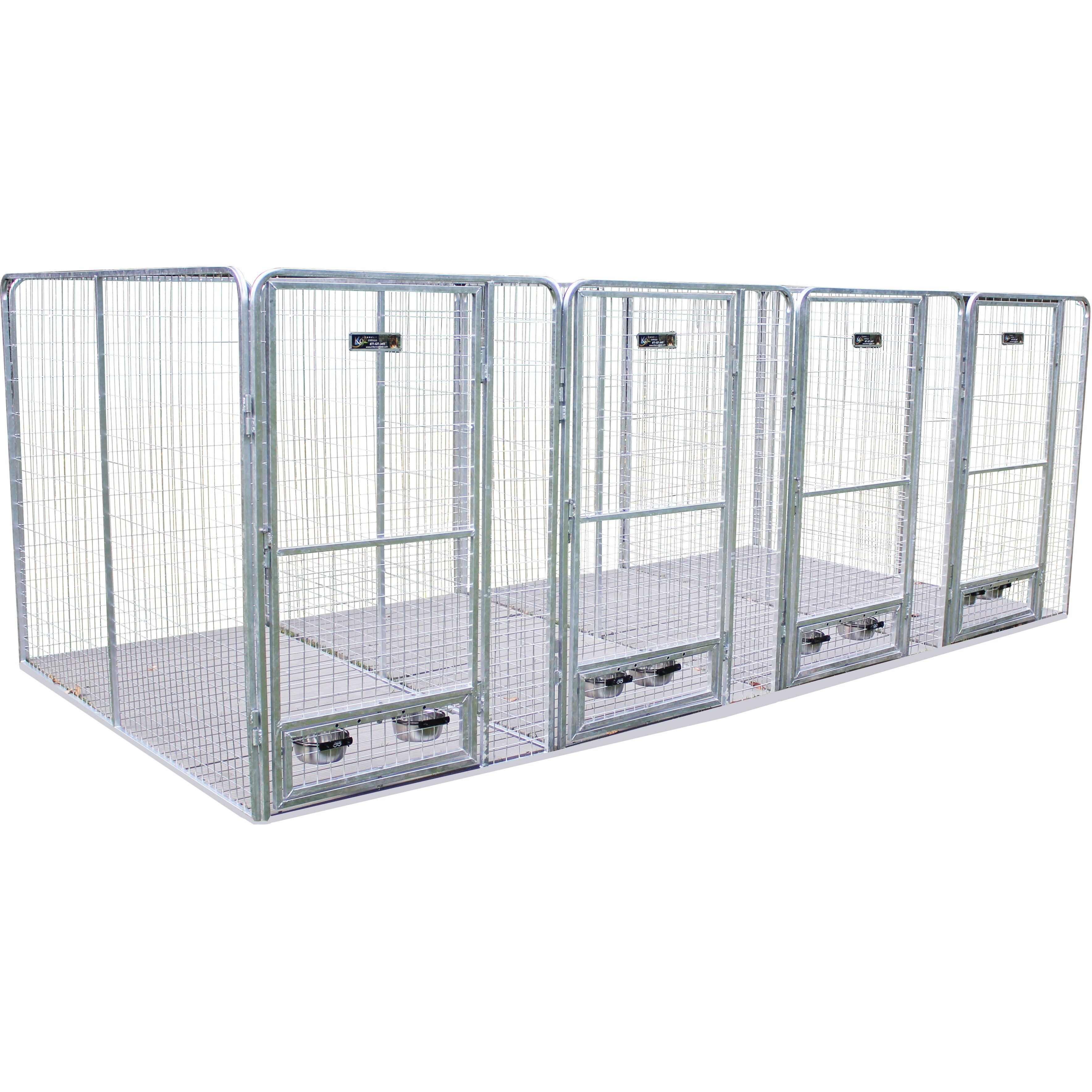 K9 Kennel 5 Dog Galvanized Steel Yard Kennel & Reviews Wayfair