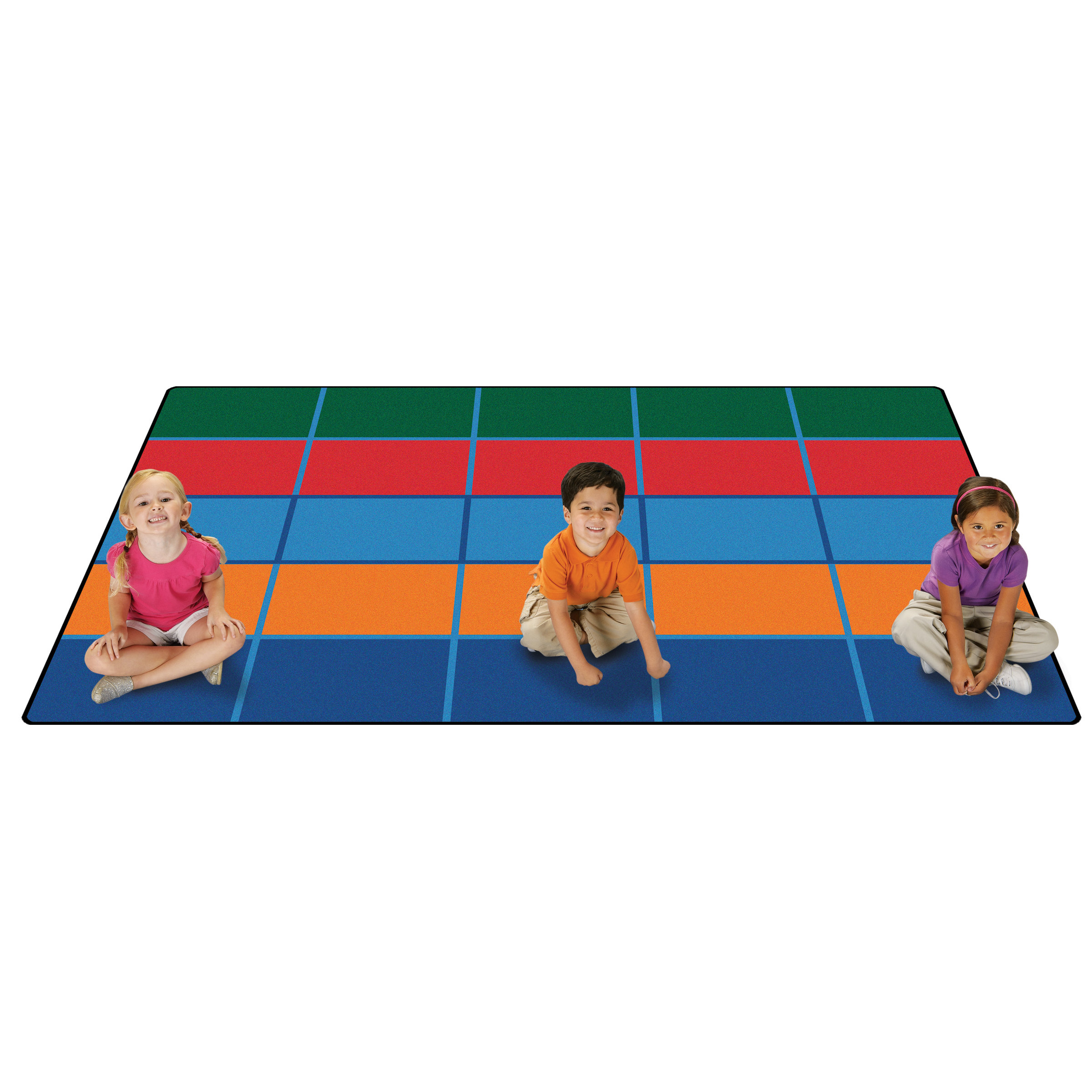 Kids Value Rugs Color Blocks Value Seating Kids Rug & Reviews Wayfair