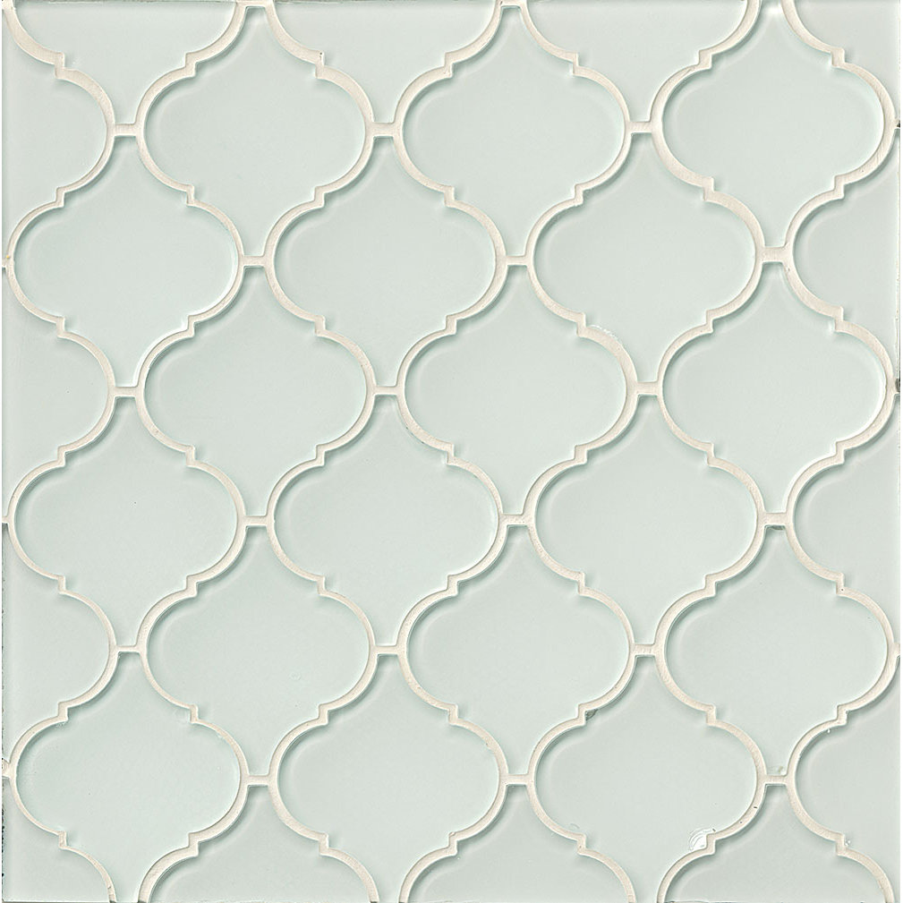Bedrosians Mallorca Glass Mosaic Tile in White Linen & Reviews Wayfair