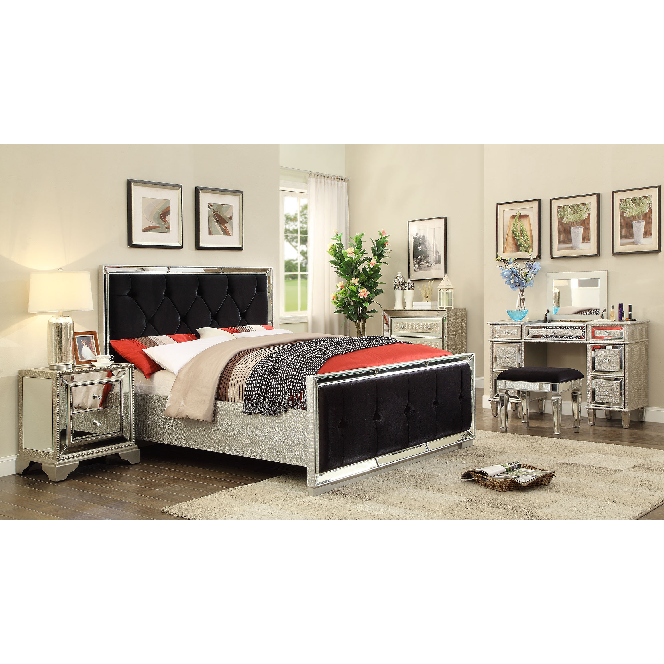 Derry's Sofia Dressing Table with Mirror & Reviews Wayfair UK