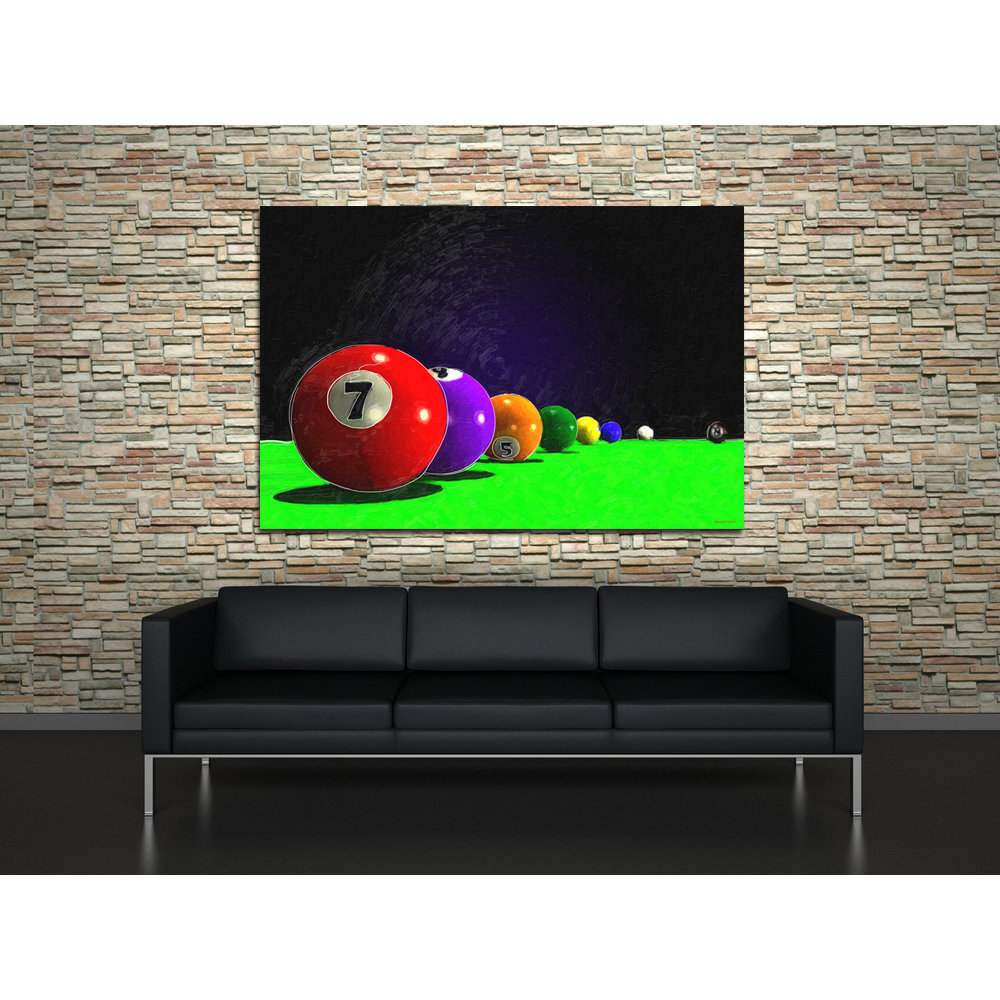 Maxwell Dickson "Billiard Balls" Graphic Art on Canvas Wayfair
