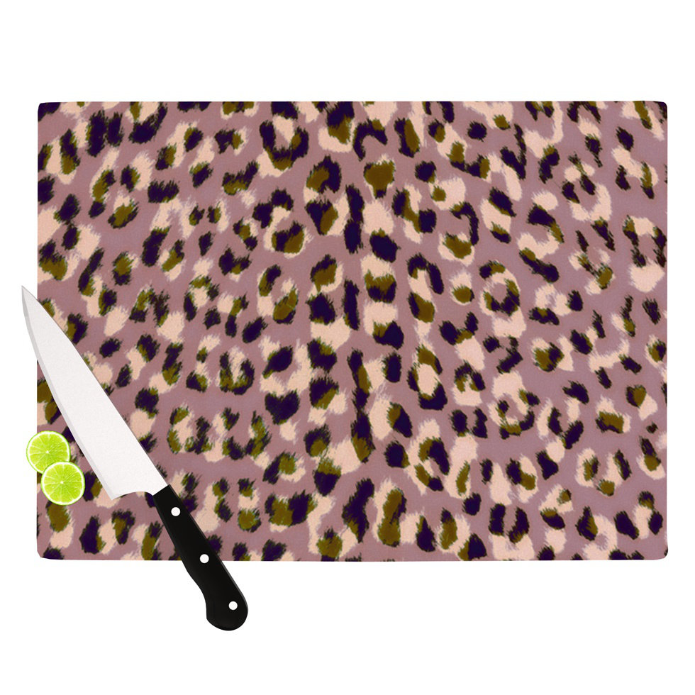 KESS InHouse Leopard Print Cutting Board Wayfair