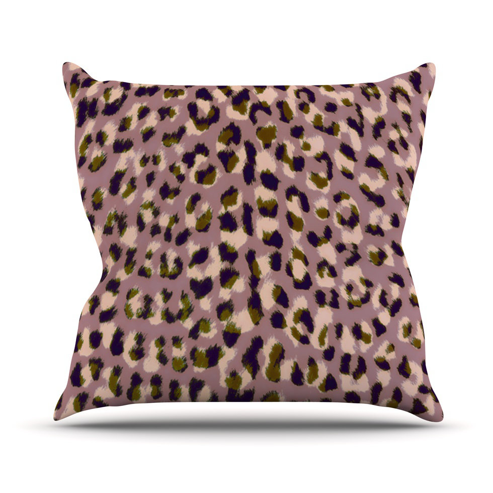 KESS InHouse Leopard Print Throw Pillow & Reviews Wayfair