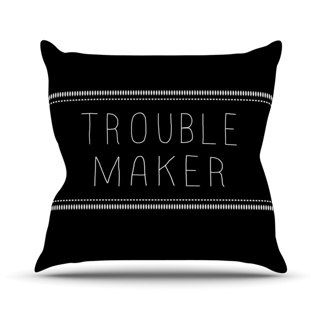 KESS InHouse Trouble Maker Throw Pillow Wayfair