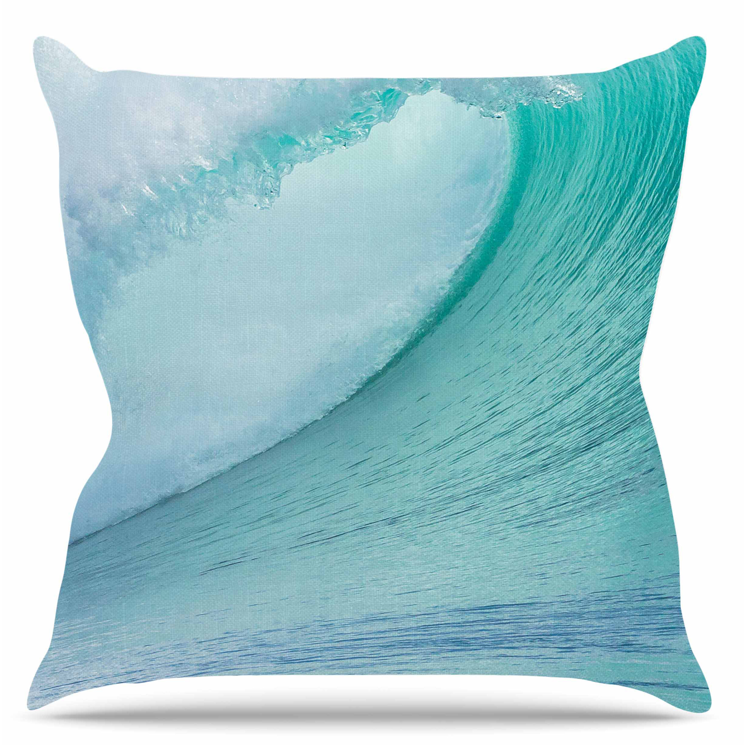 KESS InHouse Ocean Blue Wave Throw Pillow & Reviews Wayfair
