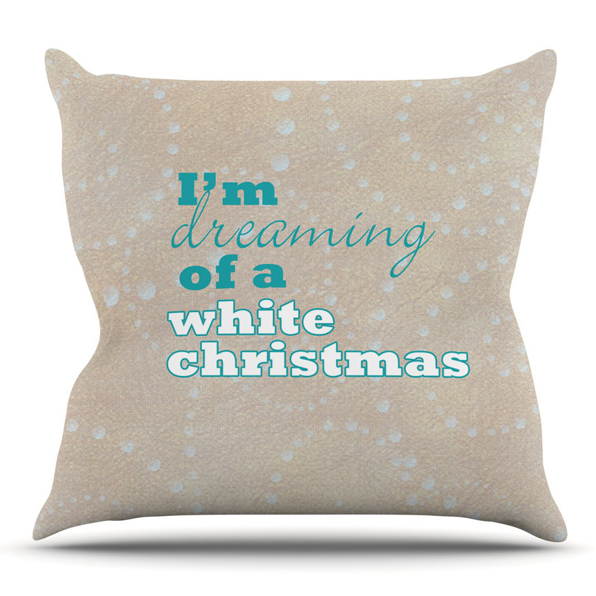 KESS InHouse White Christmas Throw Pillow Wayfair