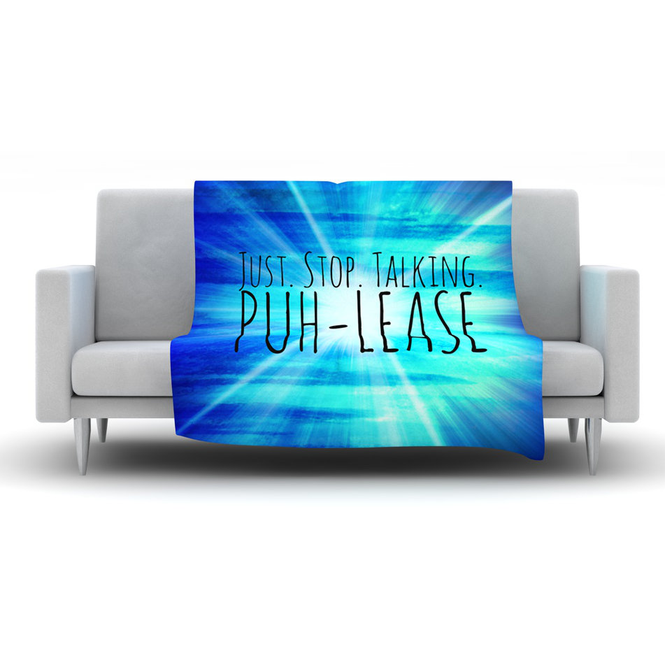 KESS InHouse PuhLease Fleece Throw Blanket Wayfair