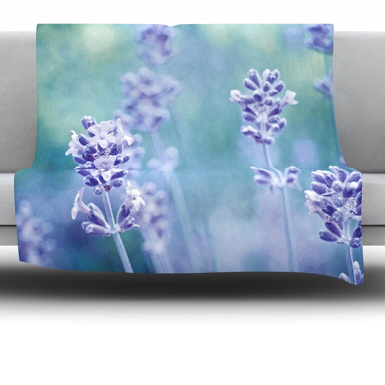 KESS InHouse Lavender Dream Fleece Throw Blanket | Wayfair