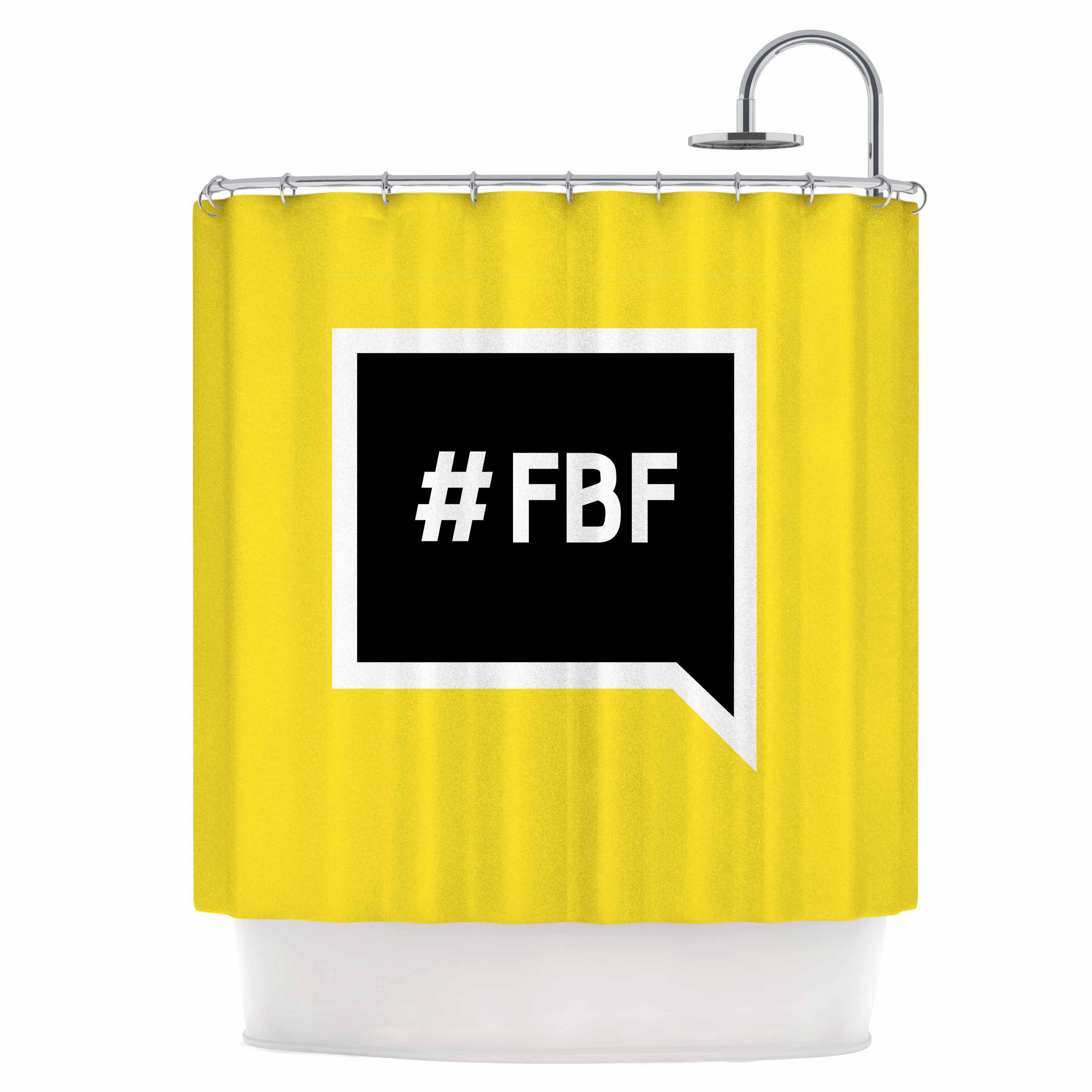 KESS InHouse Flash Back Friday Shower Curtain Wayfair