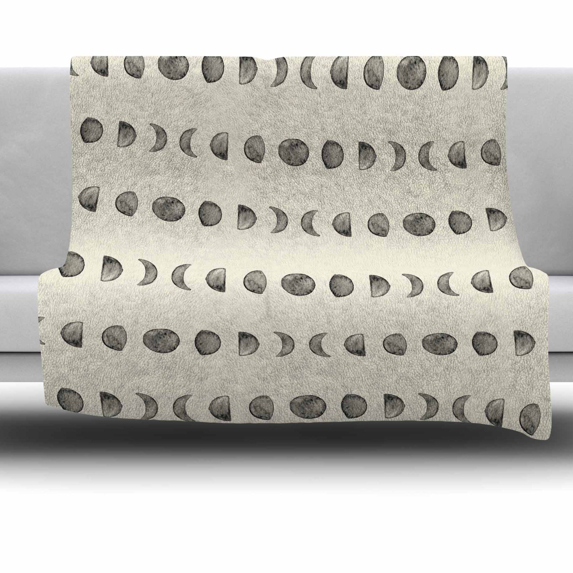KESS InHouse Phases of The Moon Fleece Throw Blanket Wayfair