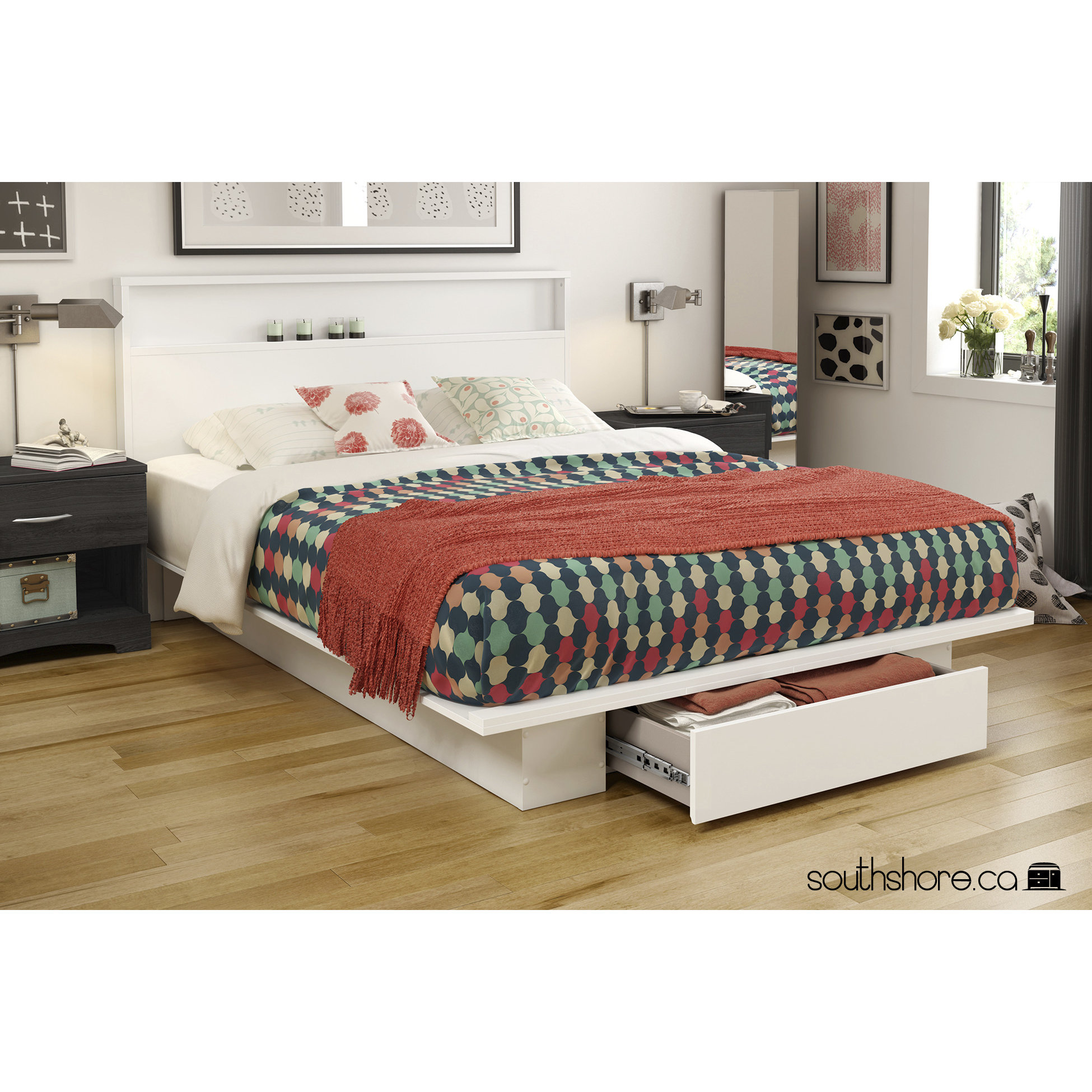 South Shore Holland Storage Platform Bed & Reviews | Wayfair