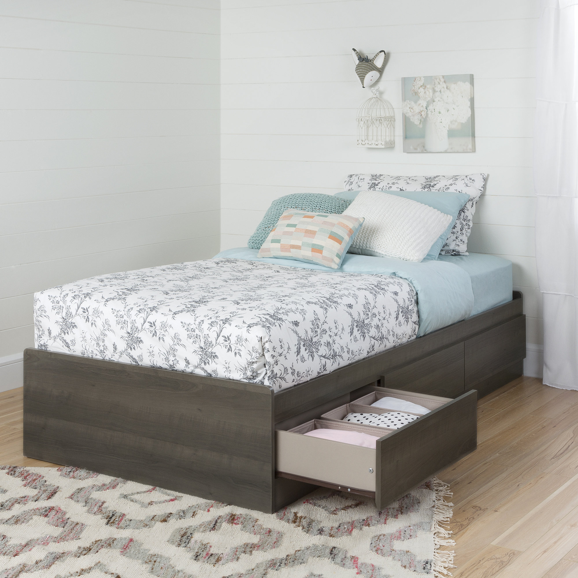 South Shore Savannah Twin Mate's Bed with Drawers & Reviews | Wayfair