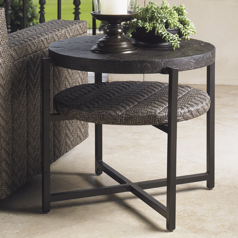 Tommy Bahama Outdoor Blue Olive Side Table & Reviews Wayfair
