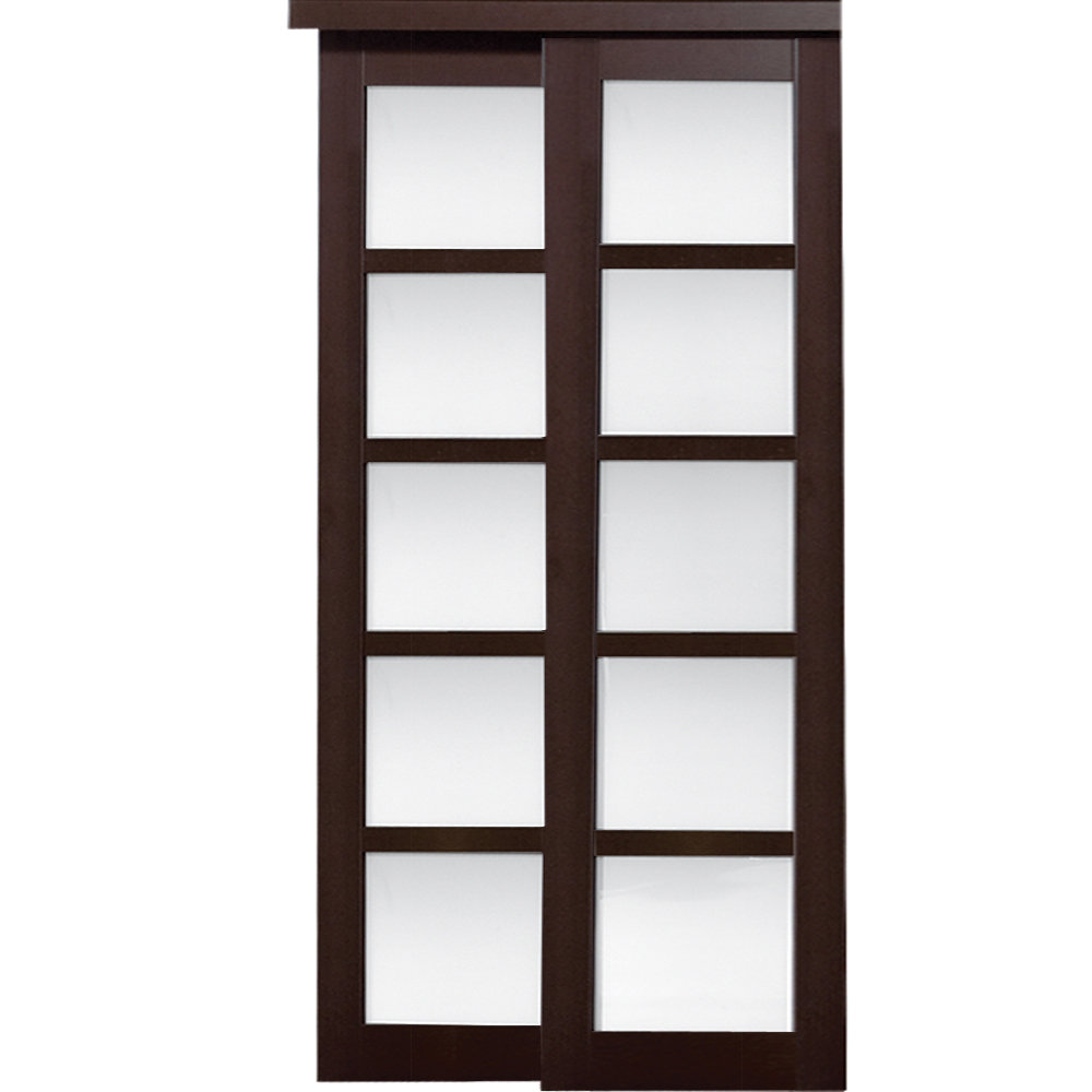 Erias Home Designs Baldarassario 2 Panel Painted Sliding Interior Door