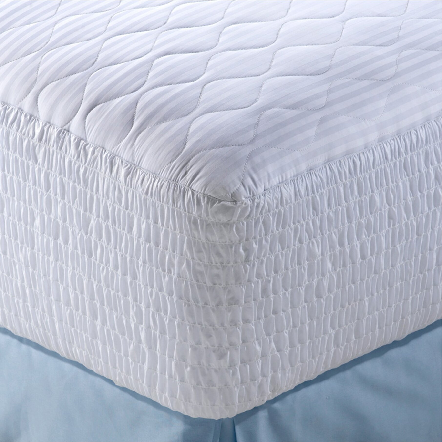 Simmons Beautyrest Pima Cotton Stripe 5 Zone Mattress Pad & Reviews ...