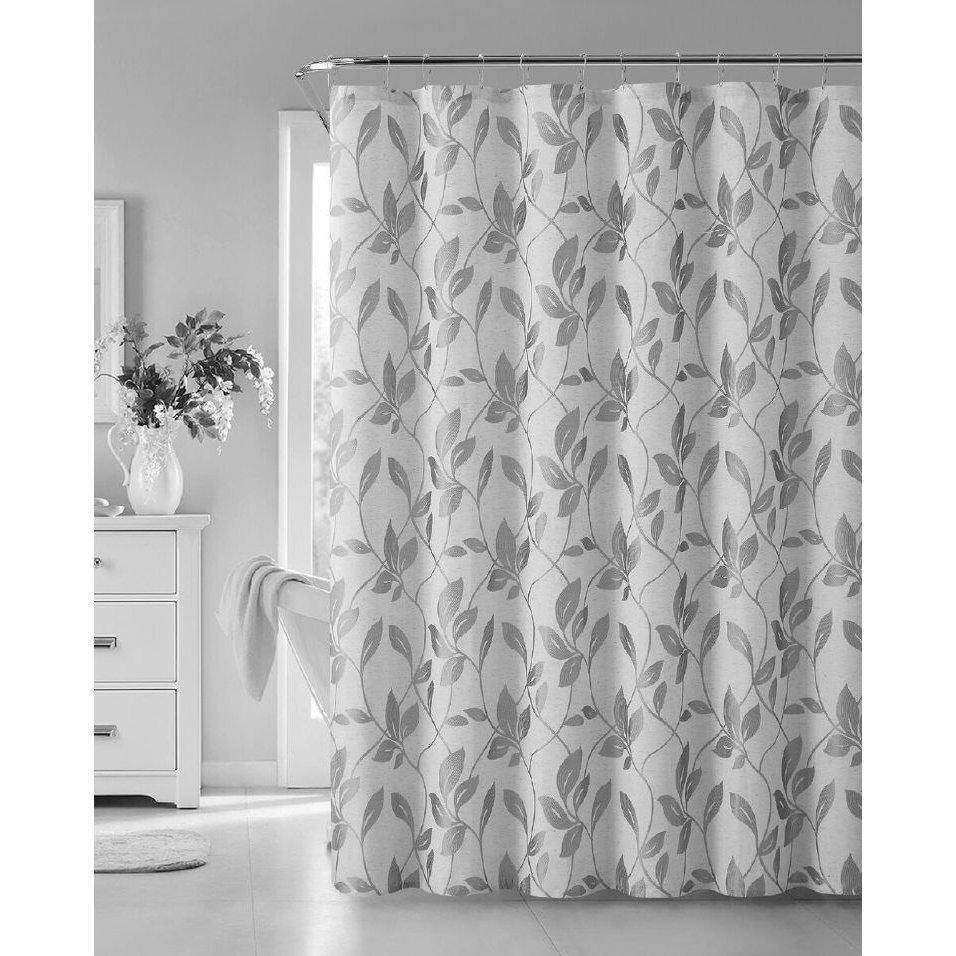 Dainty Home Nouveau Leaf Shower Curtain & Reviews Wayfair
