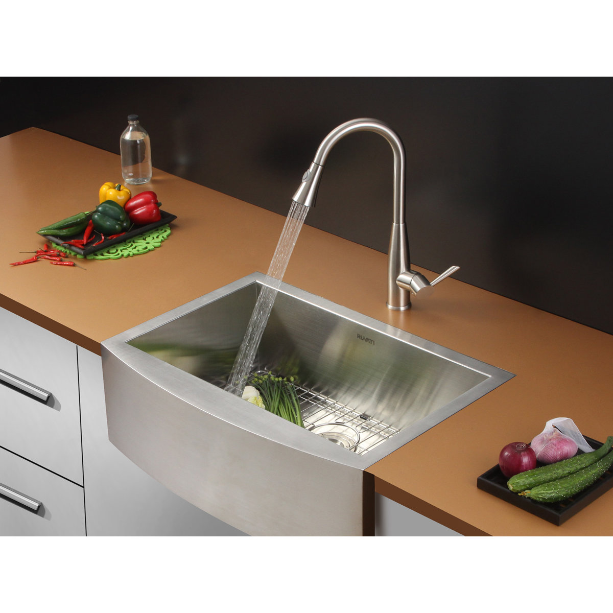 Ruvati 30" x 21" Kitchen Sink with Faucet & Reviews Wayfair